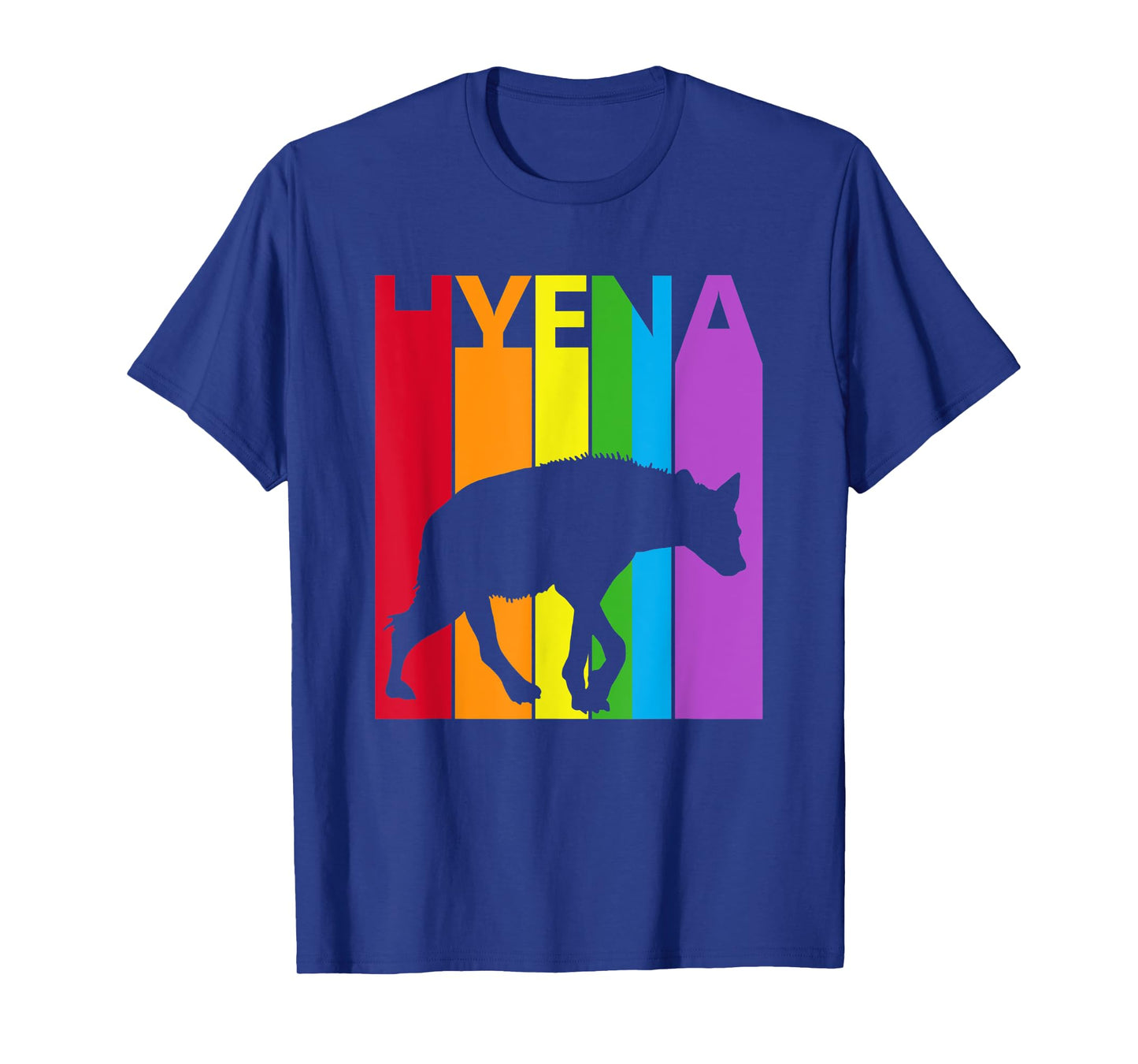 Cute Rainbow Hyena animal Lover T-Shirt