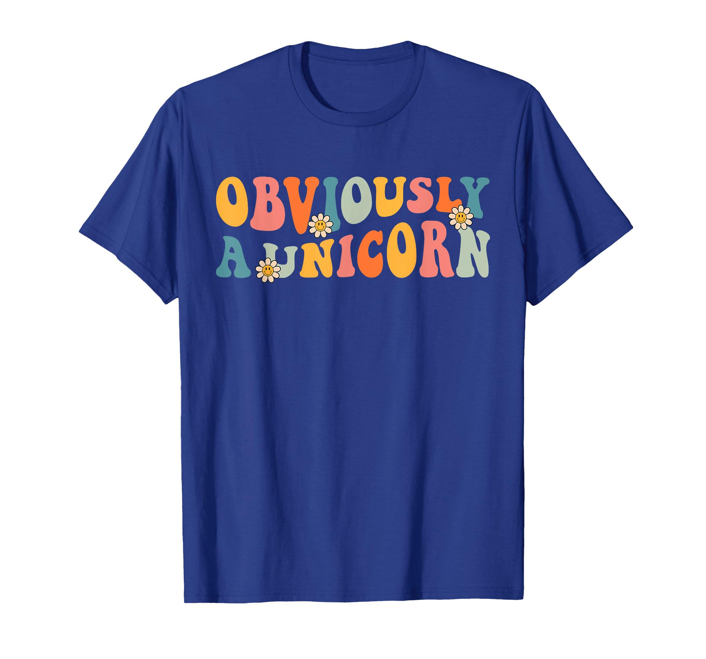 Obviously A Unicorn Retro Groovy Unicorn Squad Security T-Shirt