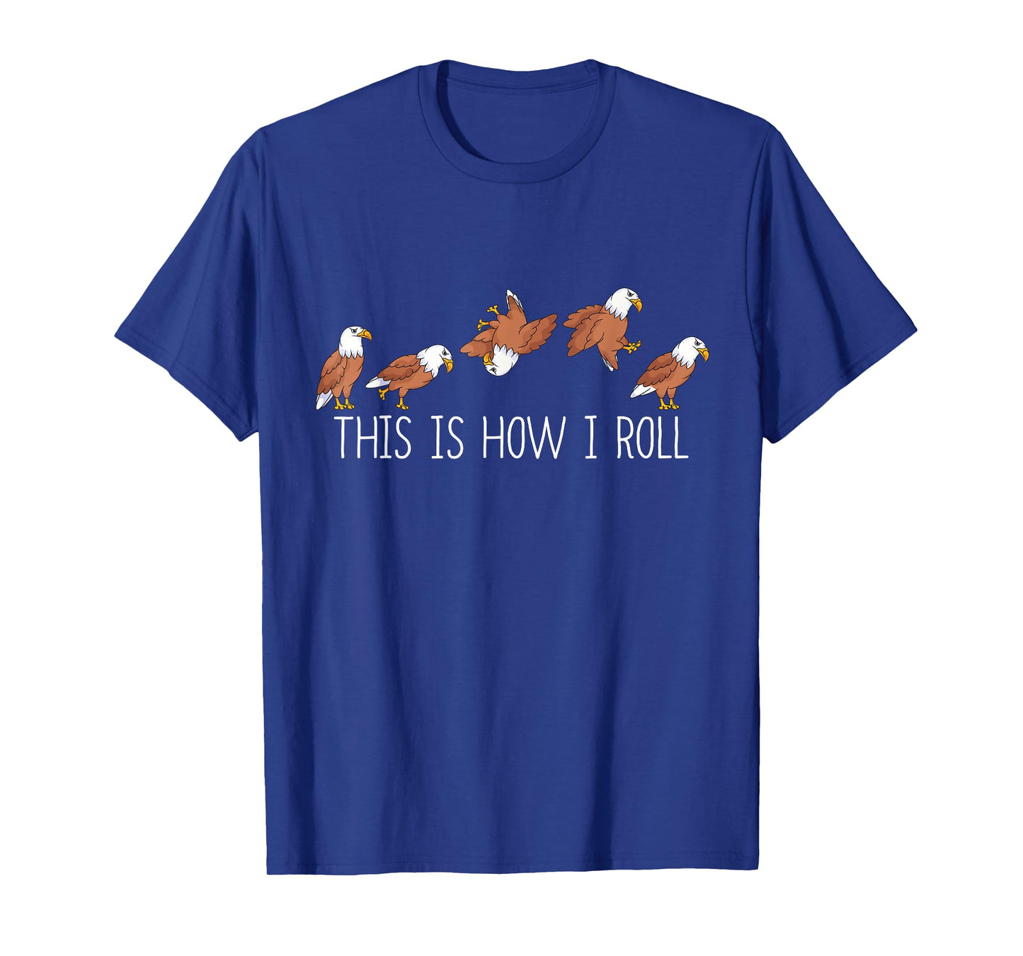 USA Eagle Lover Kids How I Roll Bird Funny Eagle T-Shirt