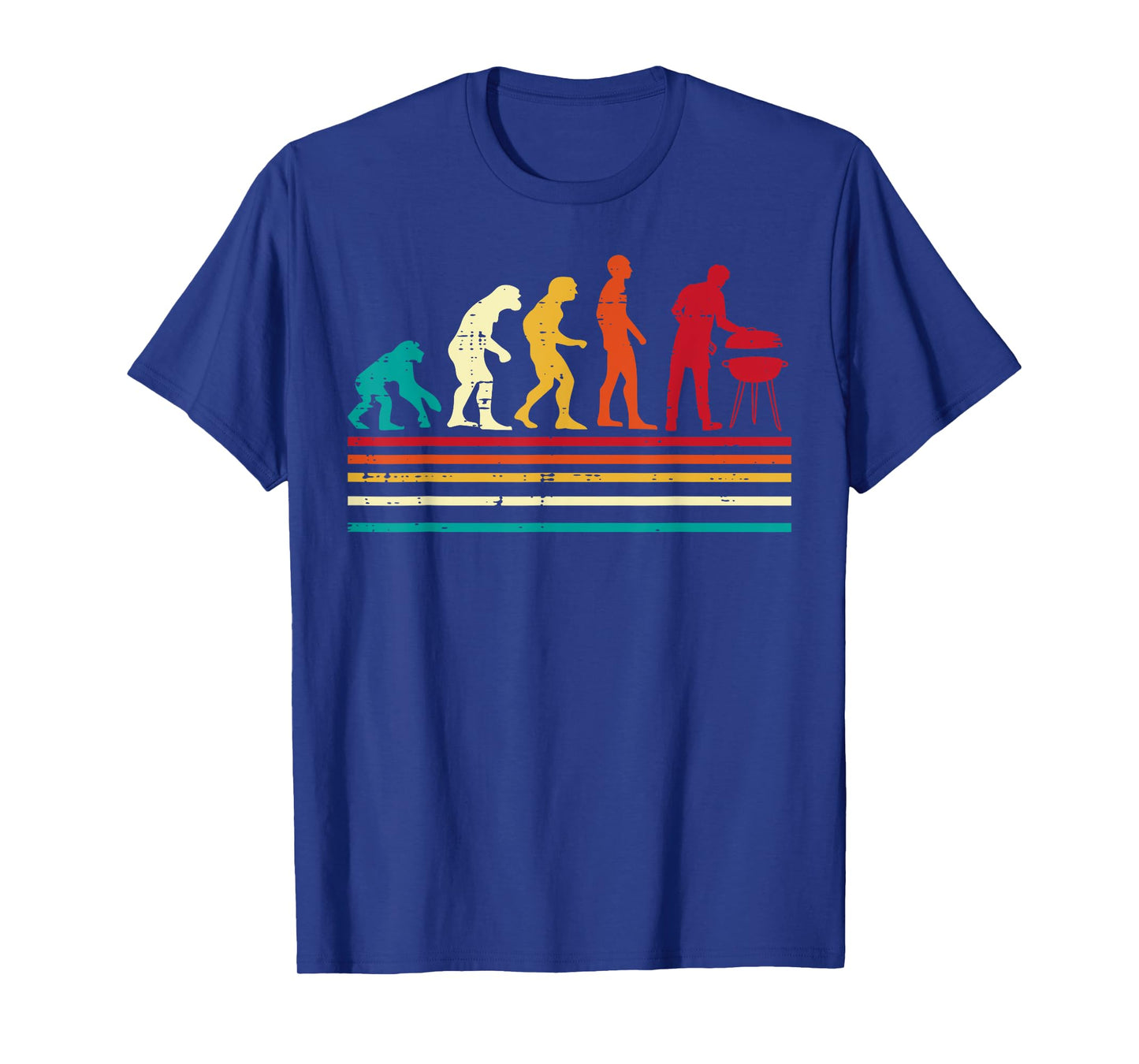 Bbq Grilling Evolution Retro Barbecue Men Women Kids T-Shirt