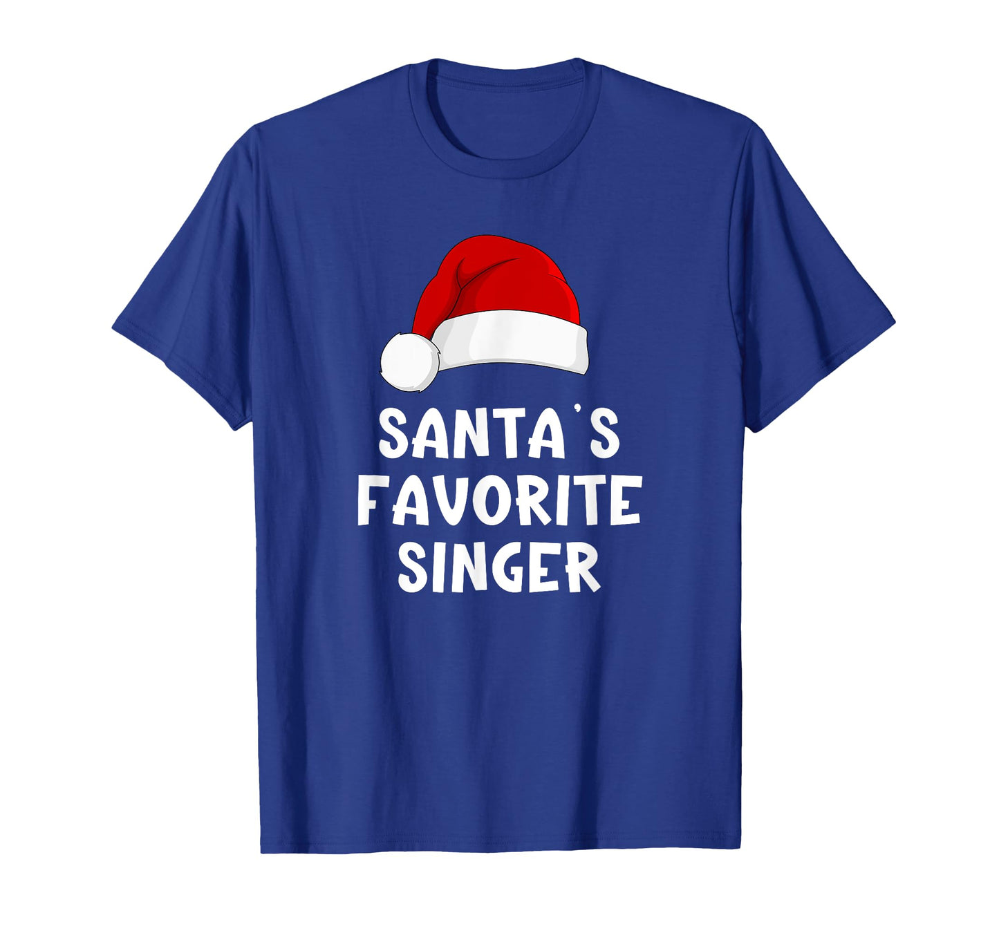 Christmas Santa's Favorite Singer Funny Xmas Pajama Singing T-Shirt