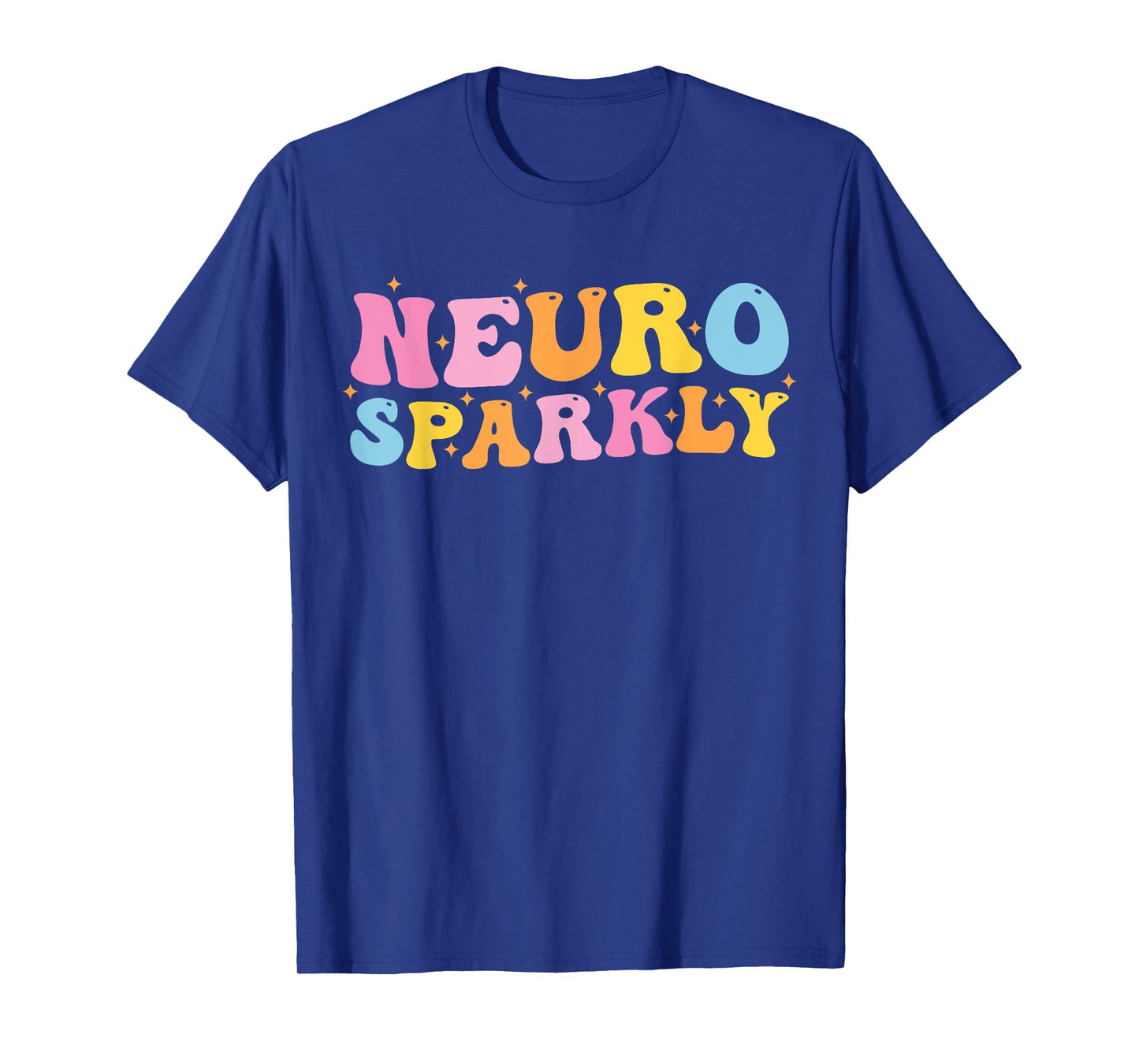 Neuro Sparkly NeuroDiversity Unicorn ADHD Awareness Groovy T-Shirt