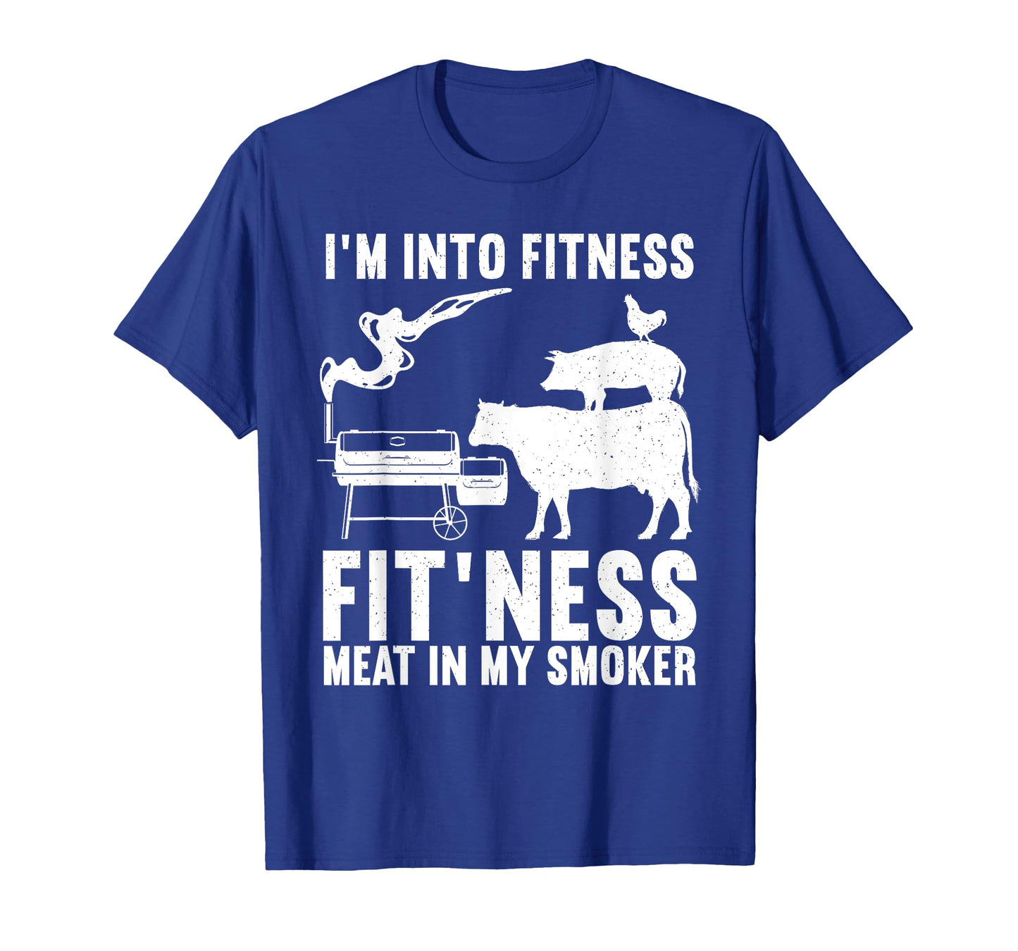 Funny BBQ Meat Smoking Art For Men Women Barbeque Griller T-Shirt