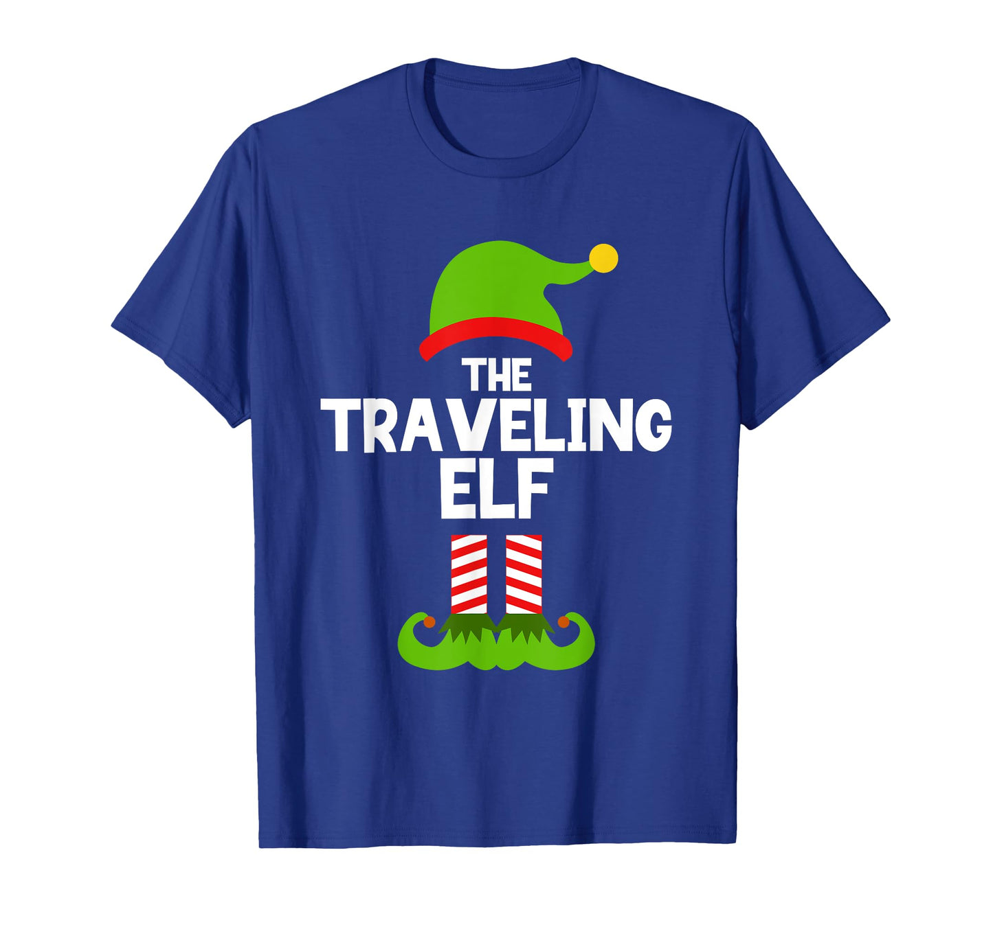 Funny The Traveling Elf Christmas Family Pajama Travel T-Shirt