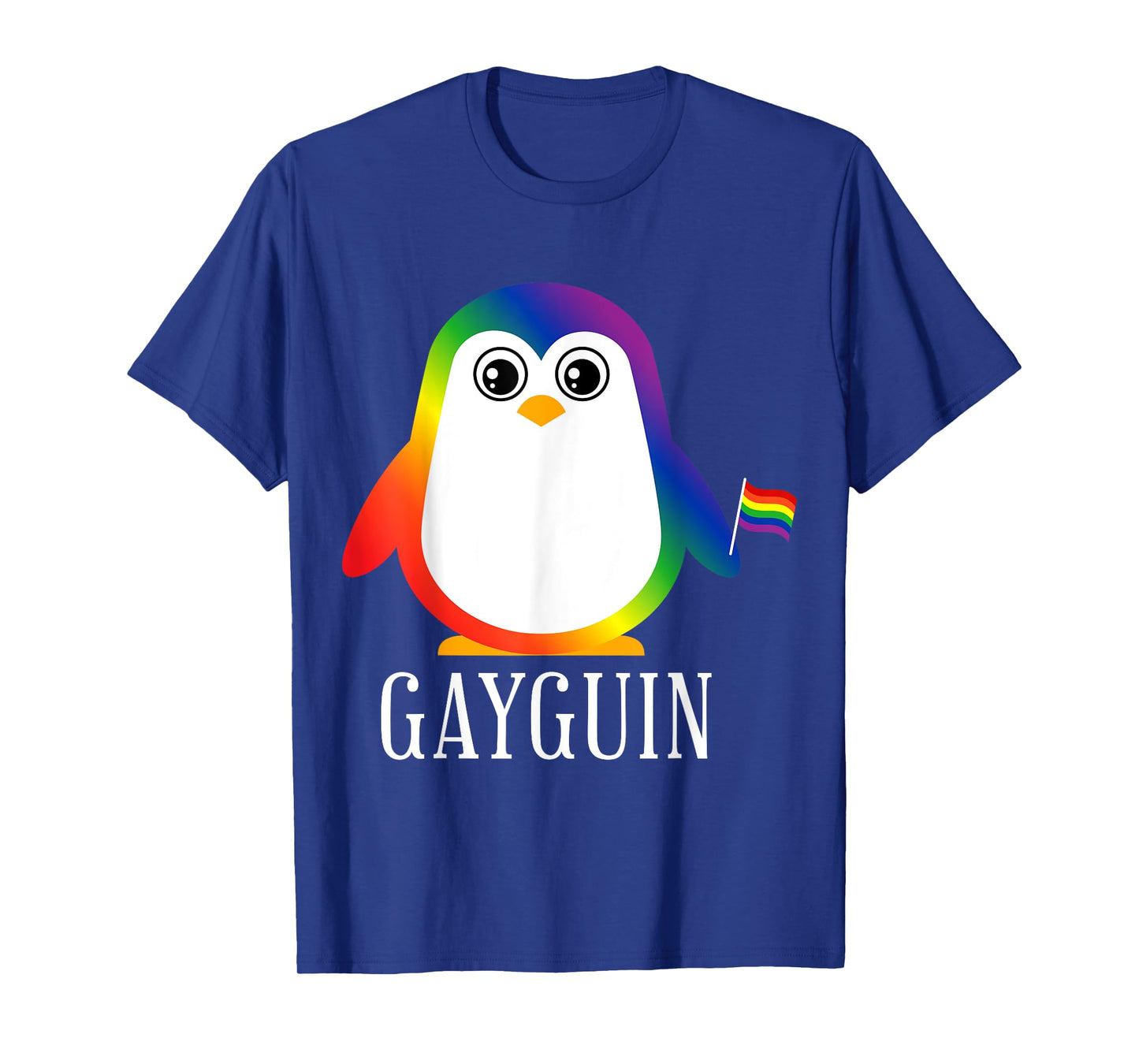 Gay Penguin Rainbow Pride Flag LGBTQ Cool LGBT Ally Gift T-Shirt
