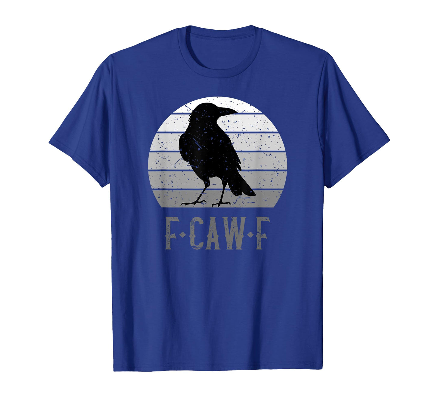 F-Caw-F Black Crow Black Bird Retro Moon Vintage F-Caw-F T-Shirt