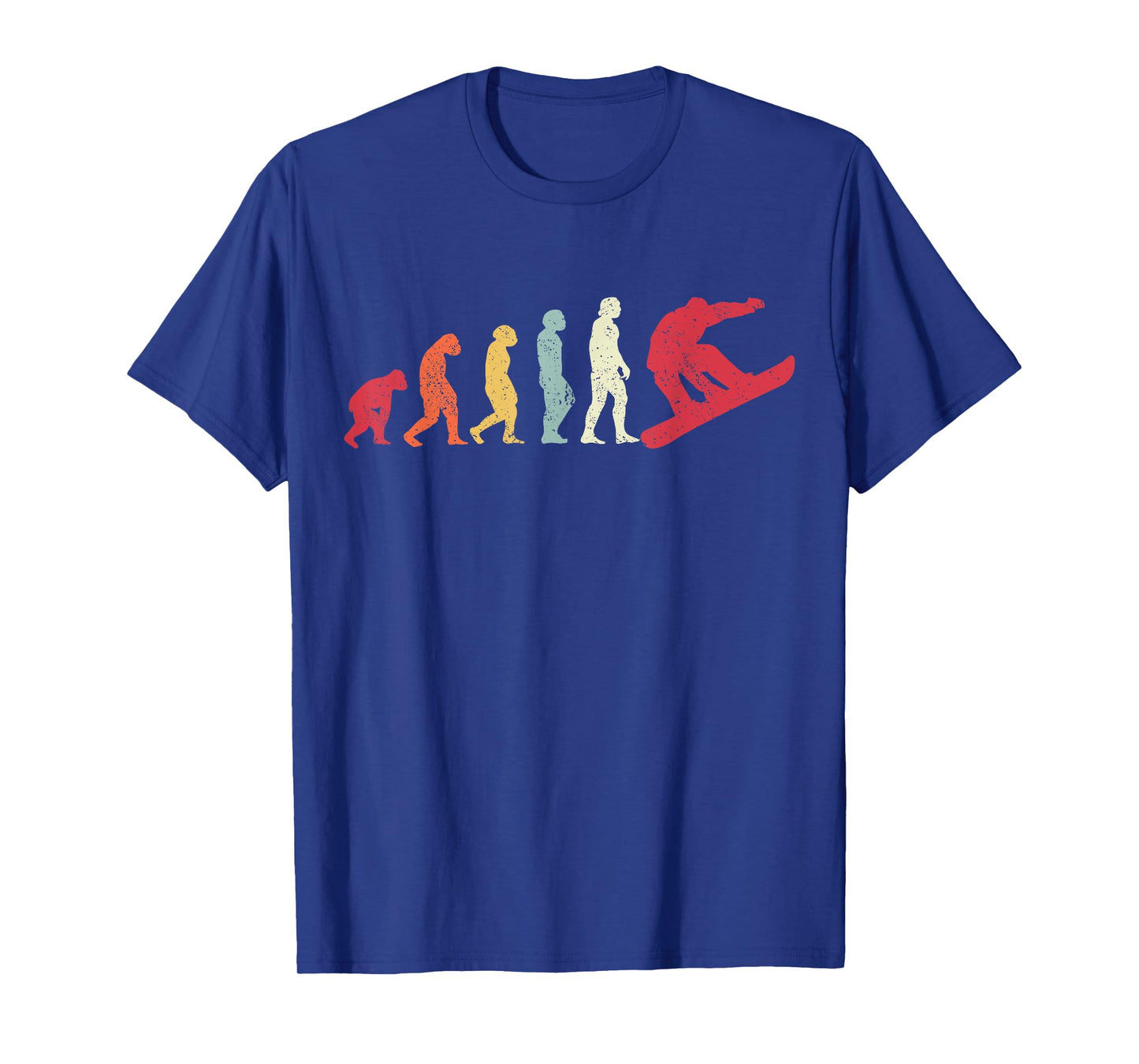 Snowboard Evolution Of Man Boarder Monkey Ape To Snowboarder T-Shirt