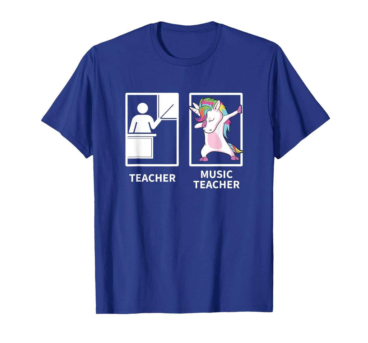 Music Teacher Shirts, Dabbing Unicorn Teacher Gift T-Shirt