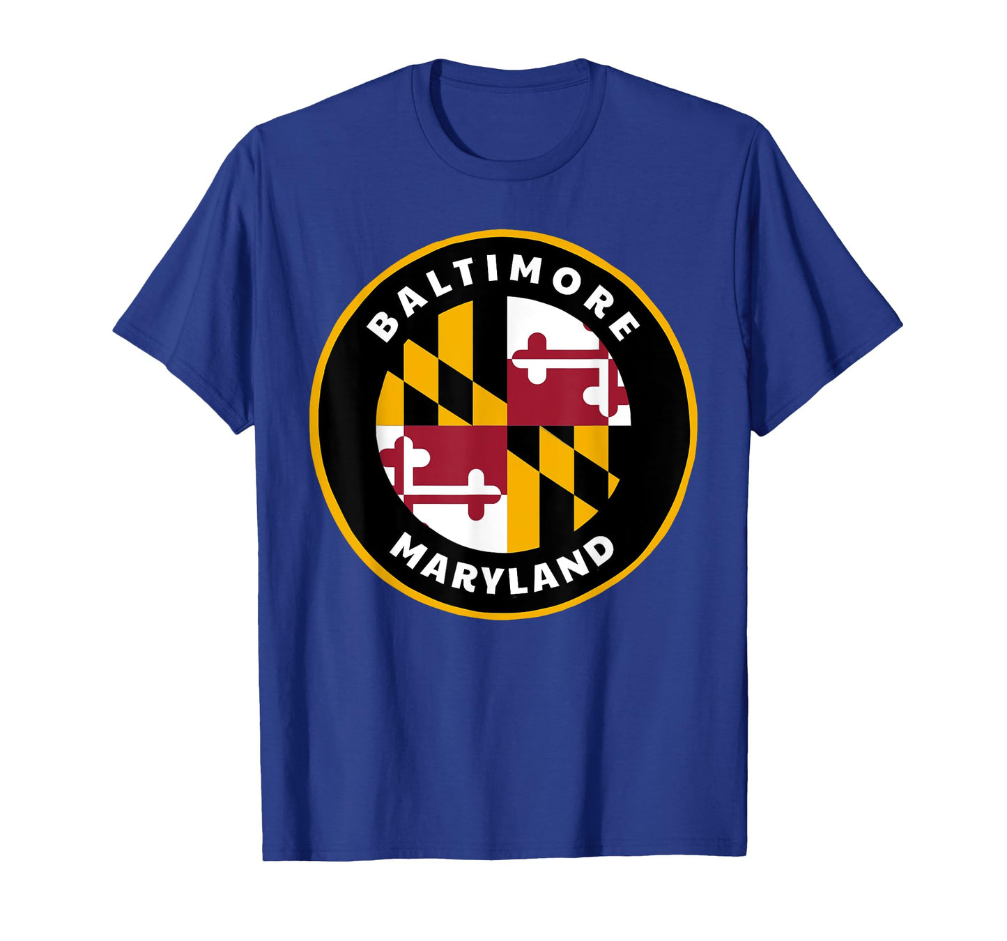 Baltimore Maryland MD Flag Pride Badge Souvenir T-Shirt