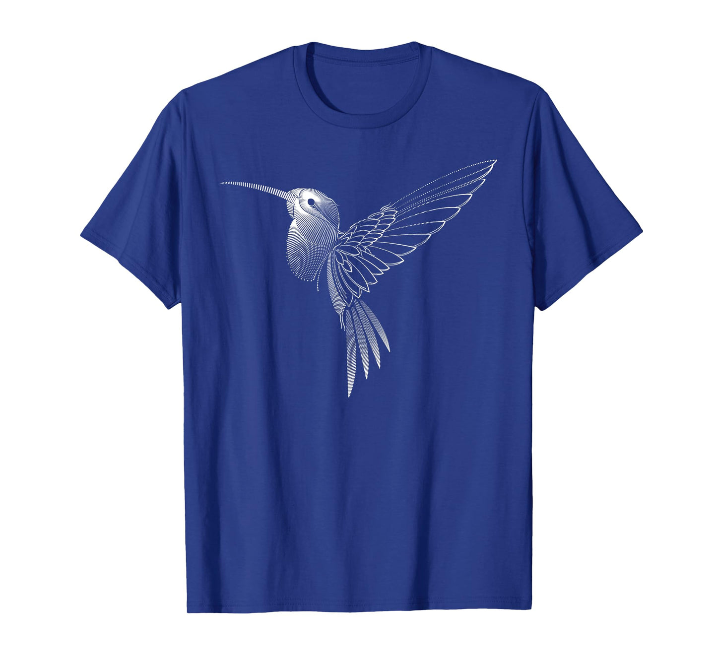 Hummingbird Dot Line Art Bird Portrait Sketch - Hummingbird T-Shirt