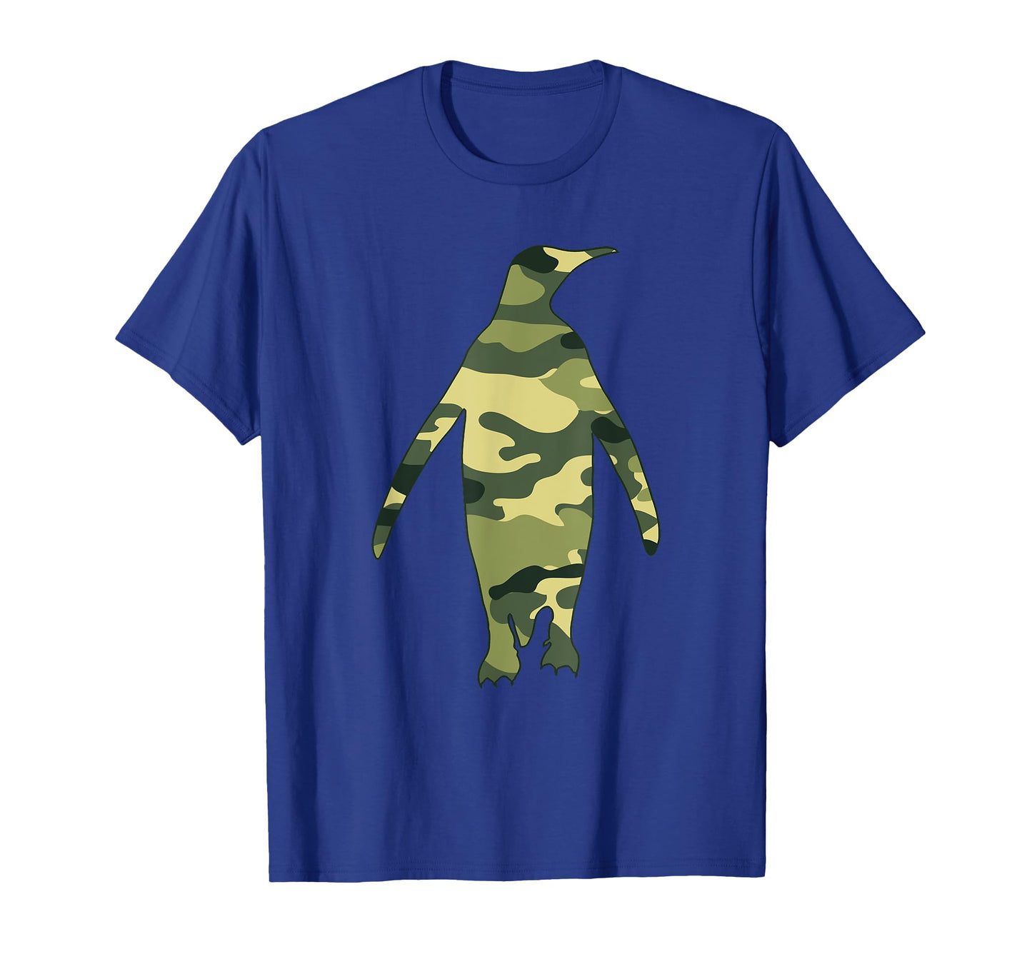 Military Penguin Camo Men Print US Bird Animal Veteran Gift T-Shirt
