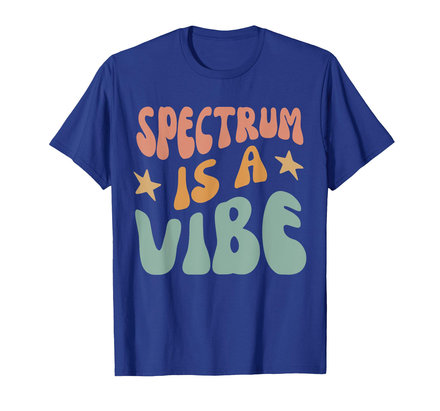 Spectrum Is A Vibe Tee Unisex T-Shirt Black Small Modern Classic Crew Neck Short Sleeve Polyester 100% Cotton Blend All Seasons Family, All Ages