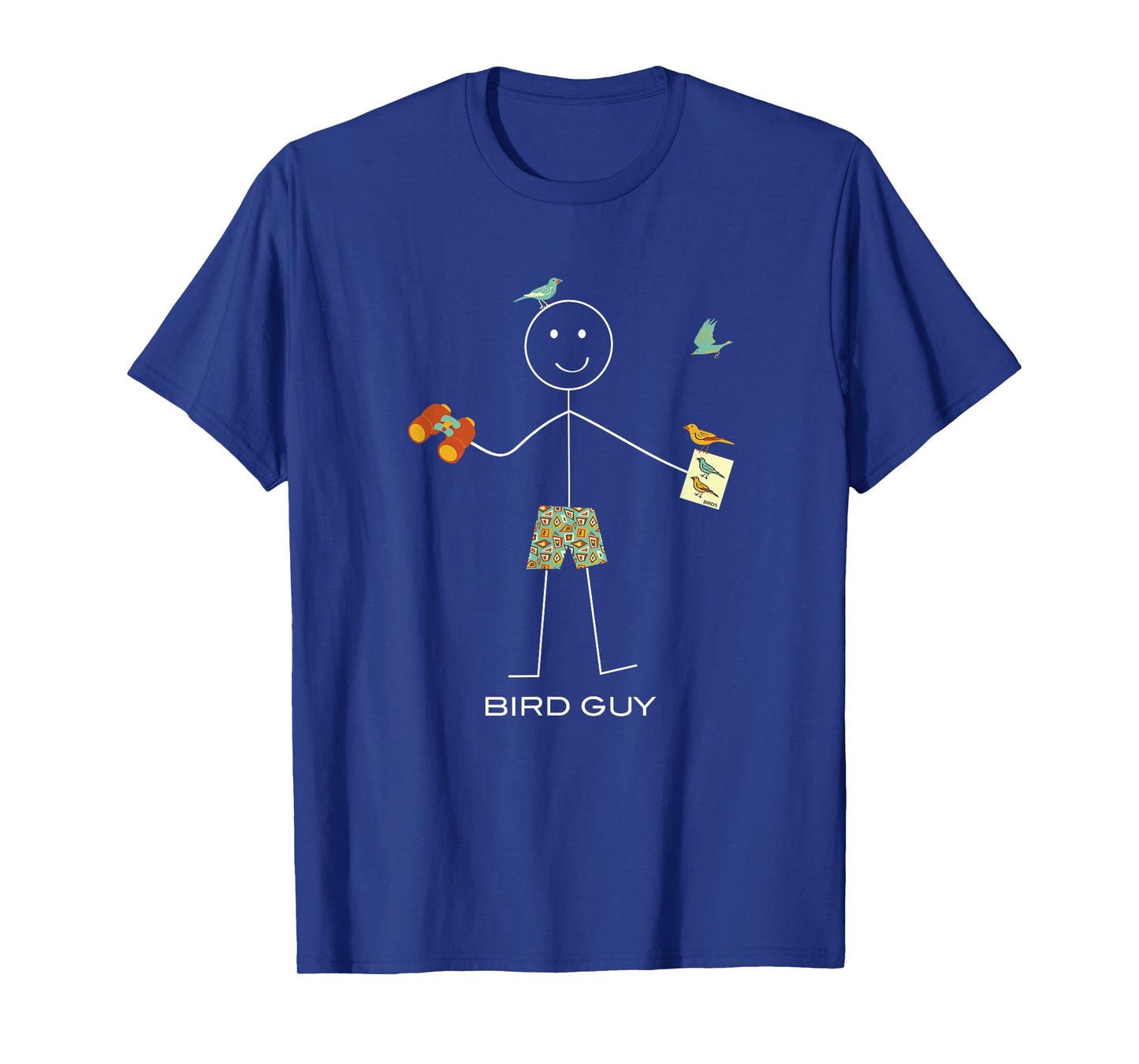 Whyitsme Design Men's Birding T-Shirt, Black, Small