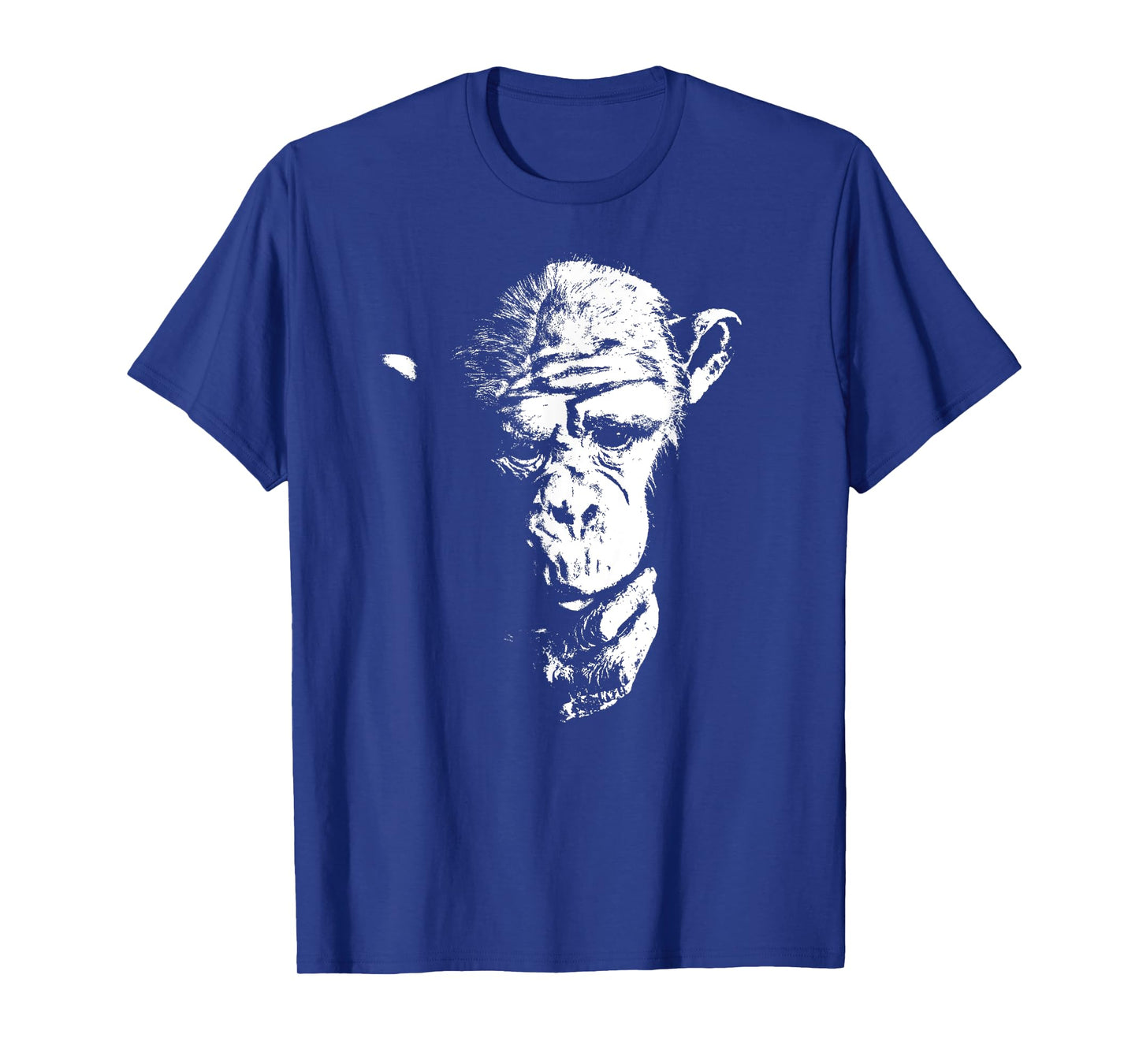 Chimpanzee T Shirt Thinking Monkey, Ape, Cool Chimp Tee T-Shirt