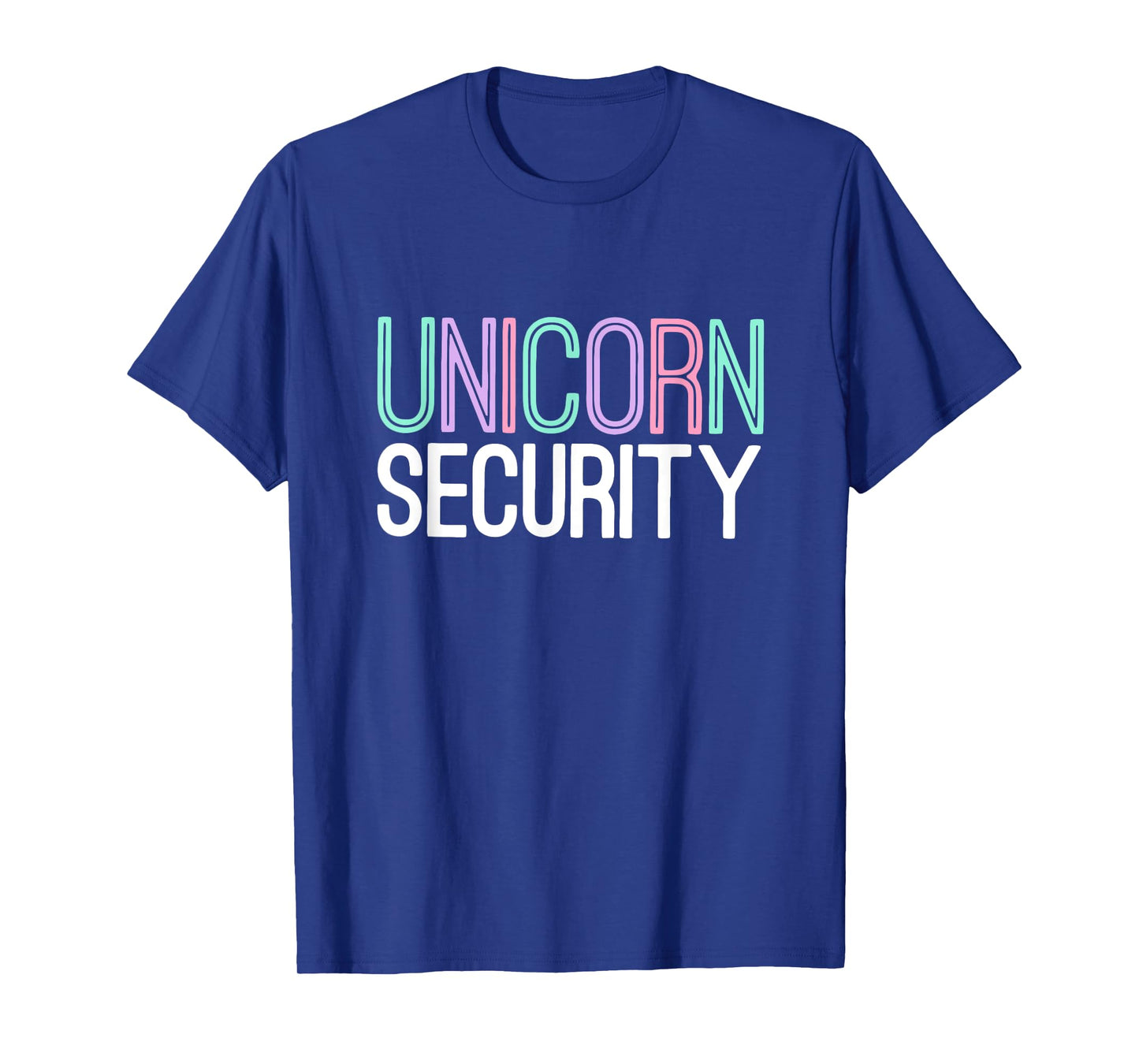 Unicorn Security Dad Mom Sis Brother Halloween Costume Gift T-Shirt