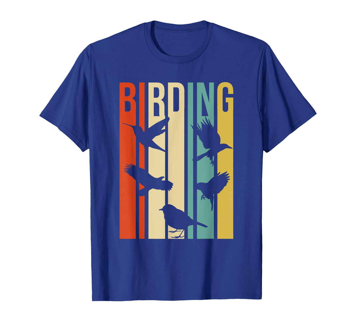Vintage Style Birding T-Shirt For Birders With Birds T-Shirt