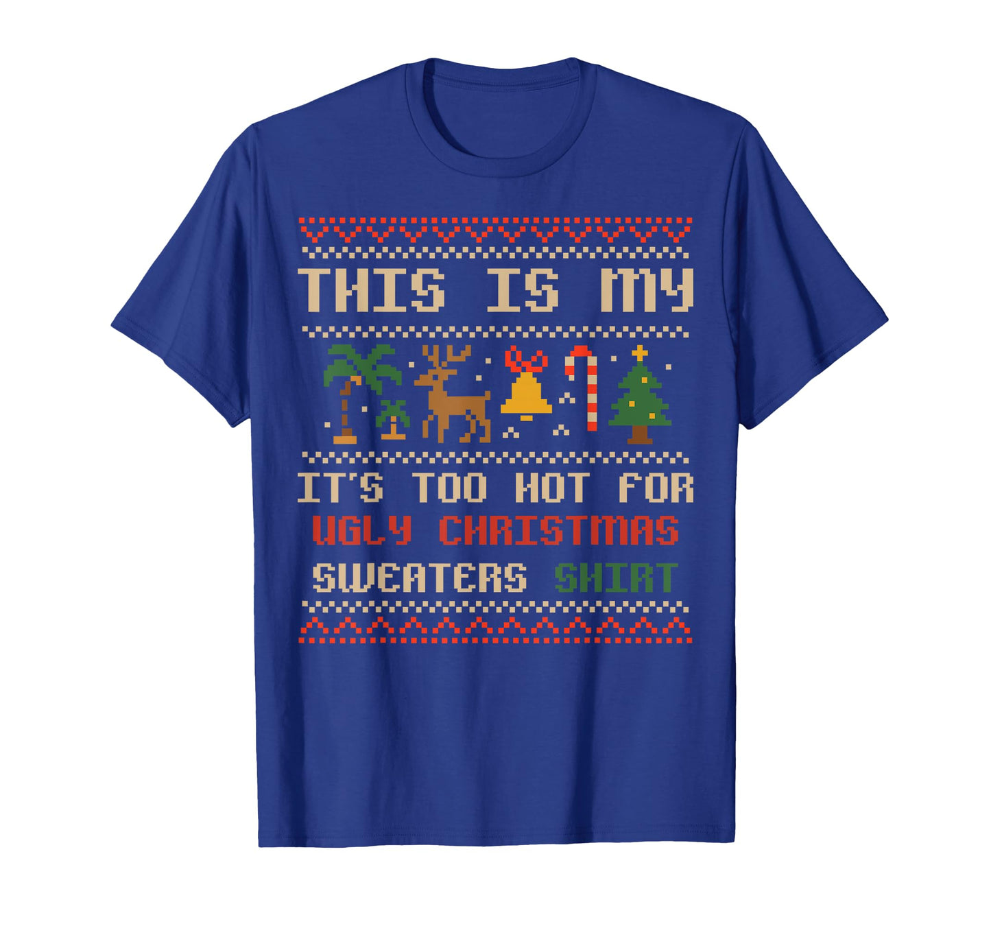 This Is My Christmas In July Summer Hawaiian Christmas Santa T-Shirt