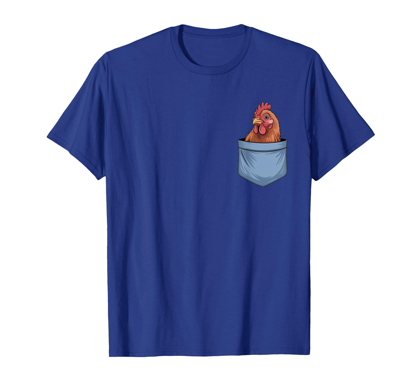 Cute Pocket Chicken Farm Animal Lovers T-Shirt