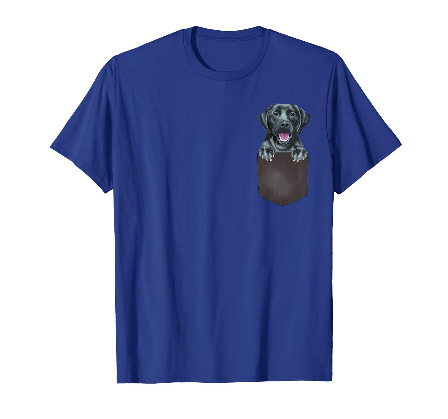 Dog In Pocket Funny Dog Lover Black Labrador Retriever T-Shirt for Men Women Girls Kids