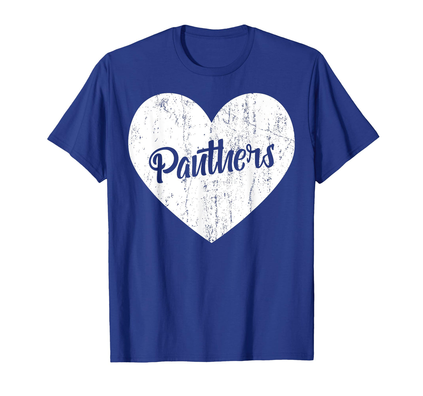Panthers School Sports Fan Team Spirit Mascot Heart Gift T-Shirt