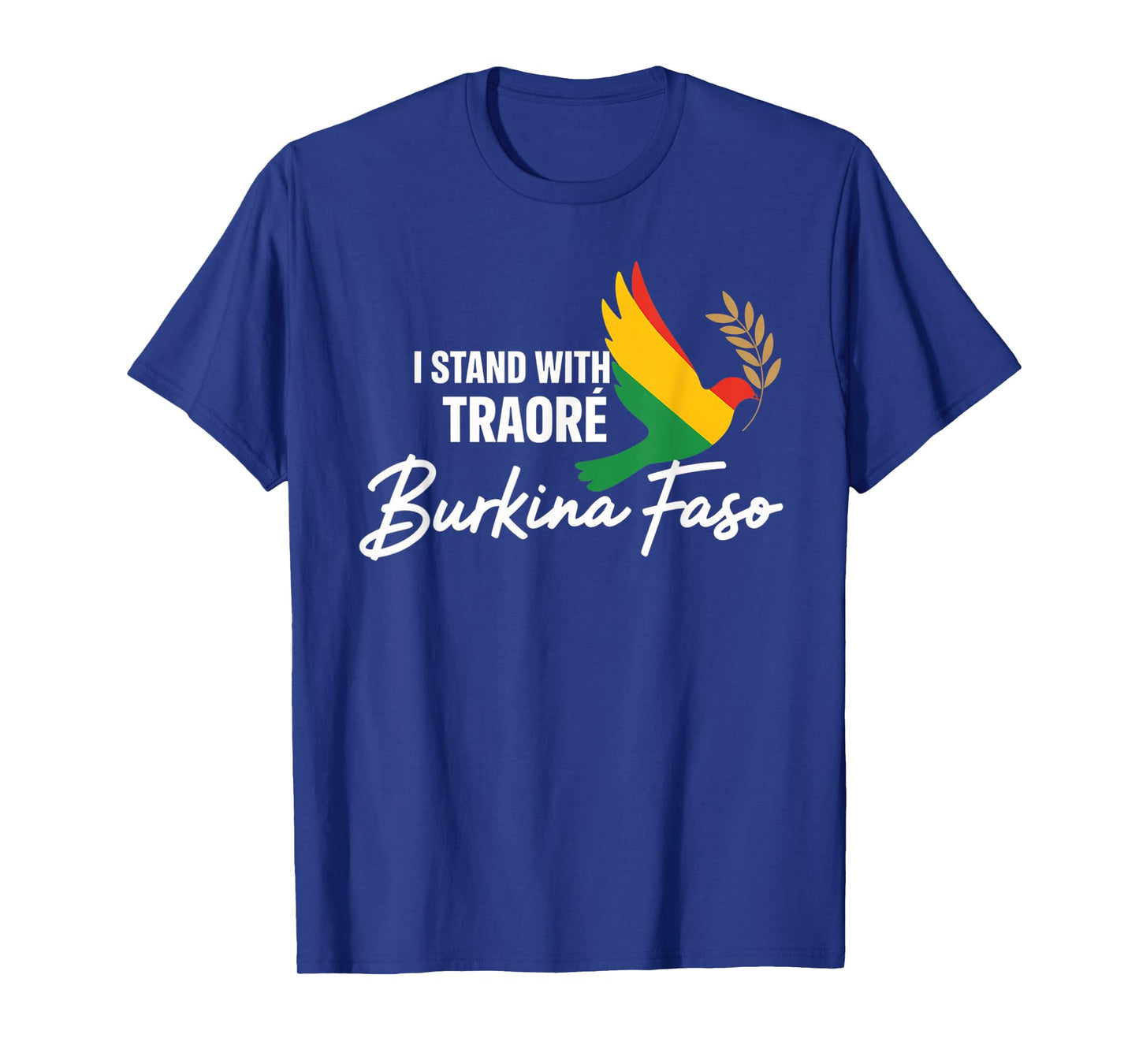 I Stand With Burkina Faso-Ibrahim Traoré Retro Bird T-Shirt