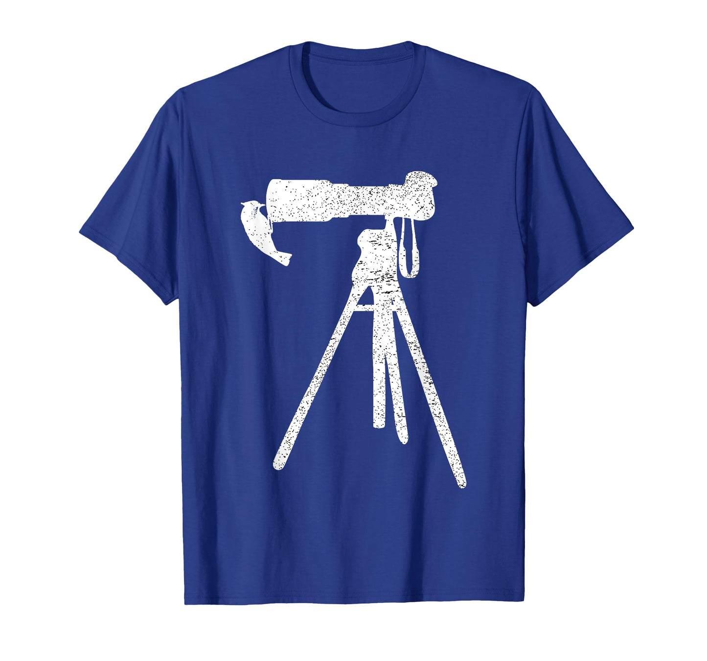 Retro Vintage Distressed Bird Photographer Wildlife Print T-Shirt