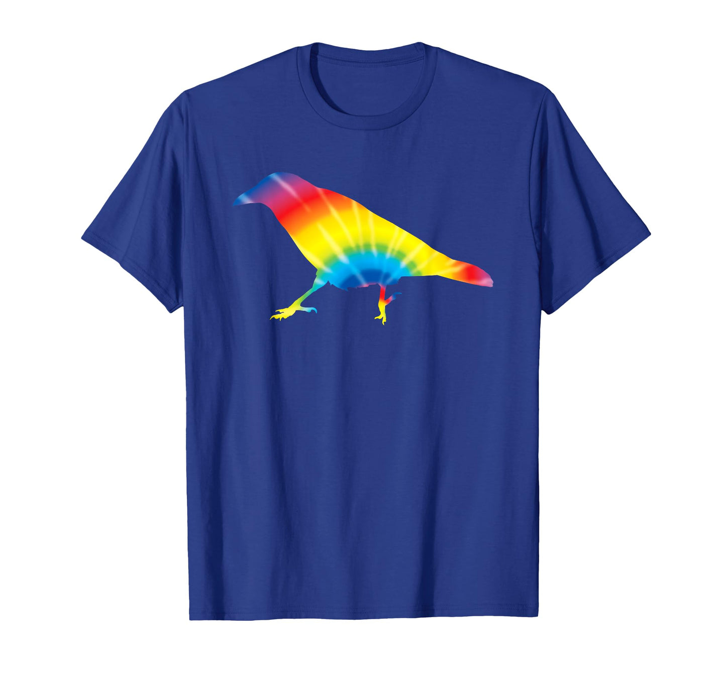 Tie Dye Crow Rainbow Print Raven Bird Hippie Peace Gift T-Shirt