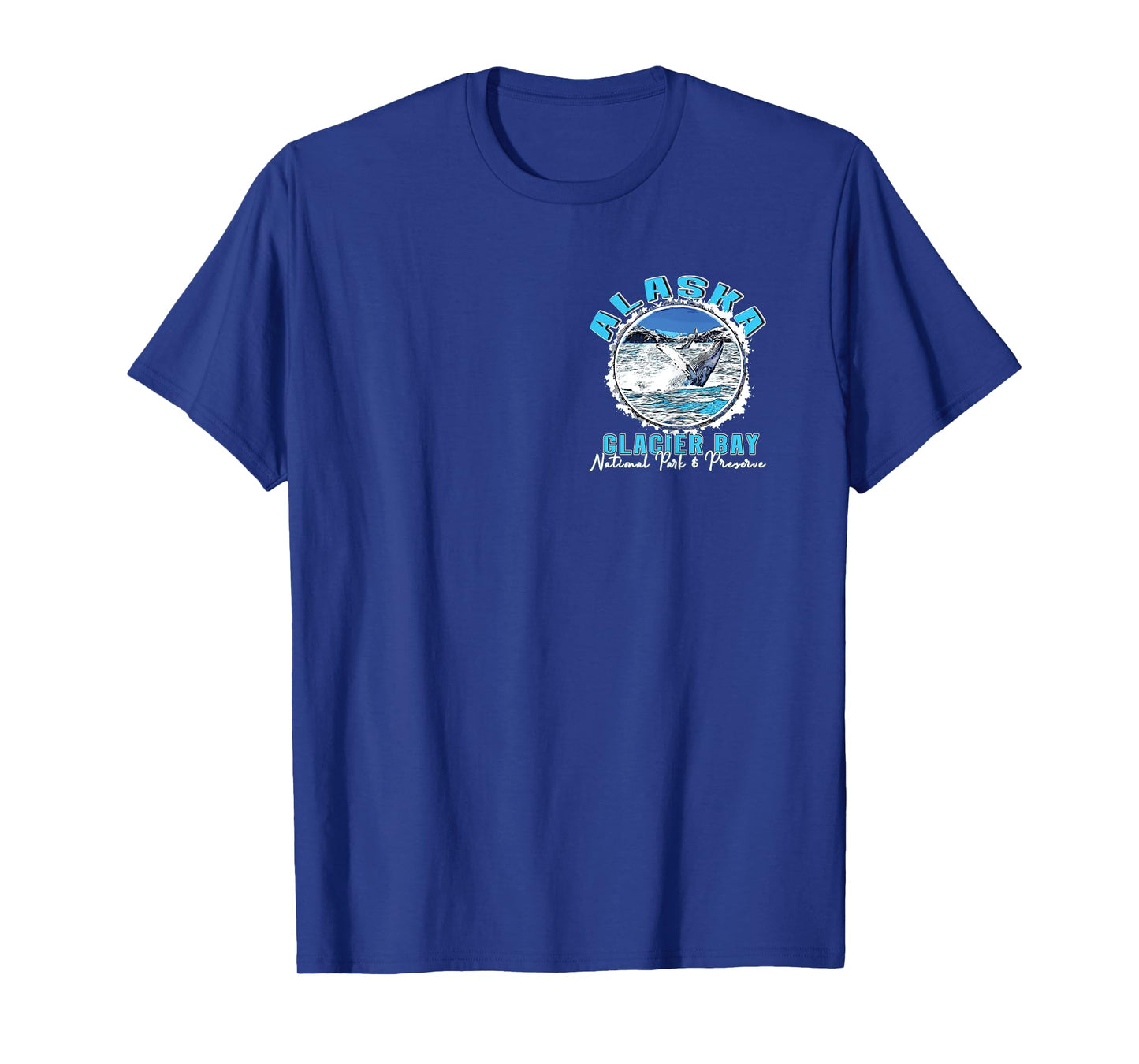 Glacier Bay National Park Preserve Alaska 2 sided Souvenir T-Shirt