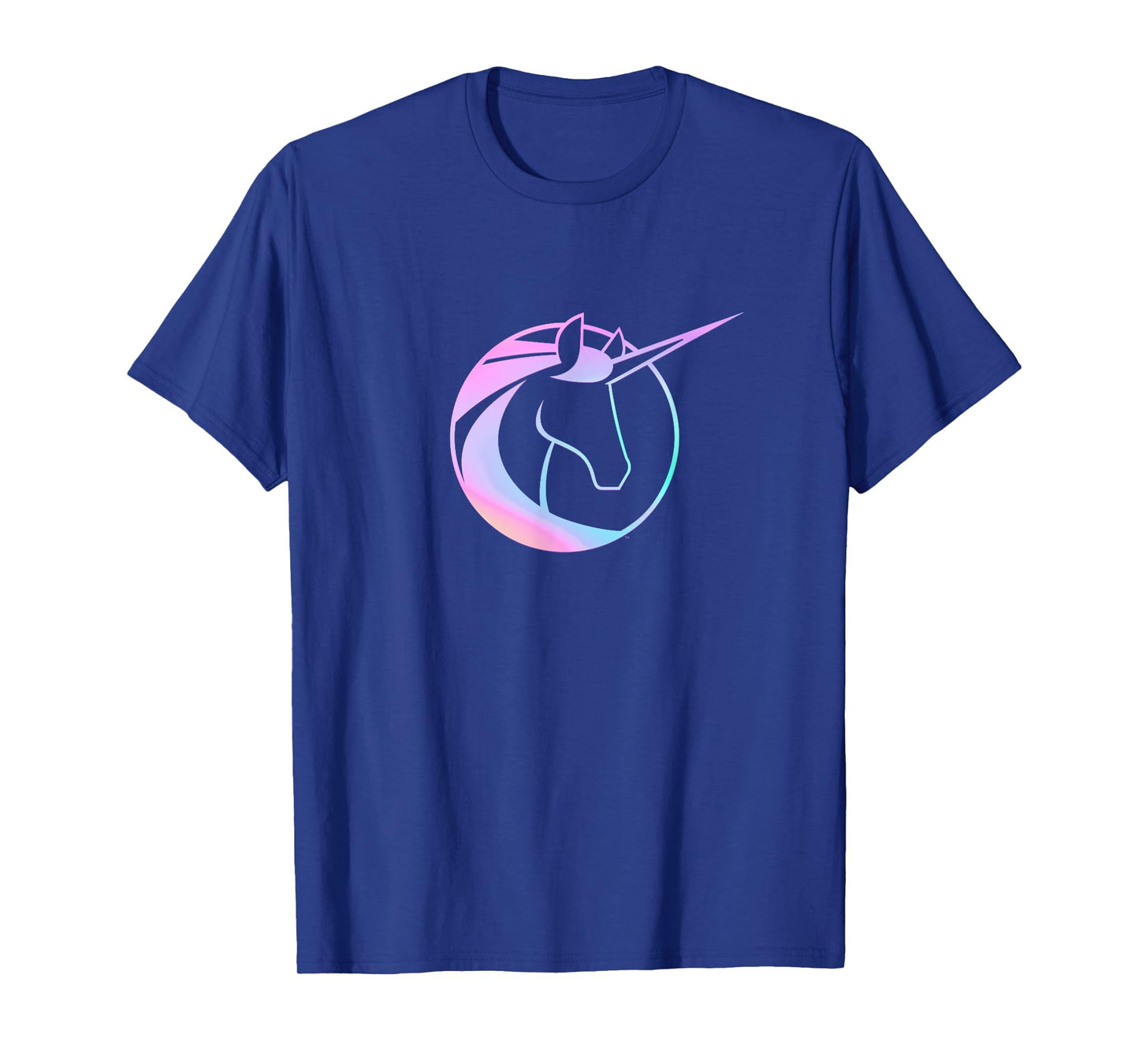 Unicorn Academy Icon and Logo Front and Back Print T-Shirt