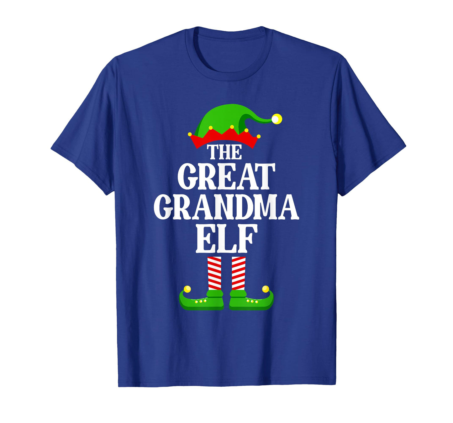 Great Grandma Elf Family Matching Group Funny Christmas T-Shirt