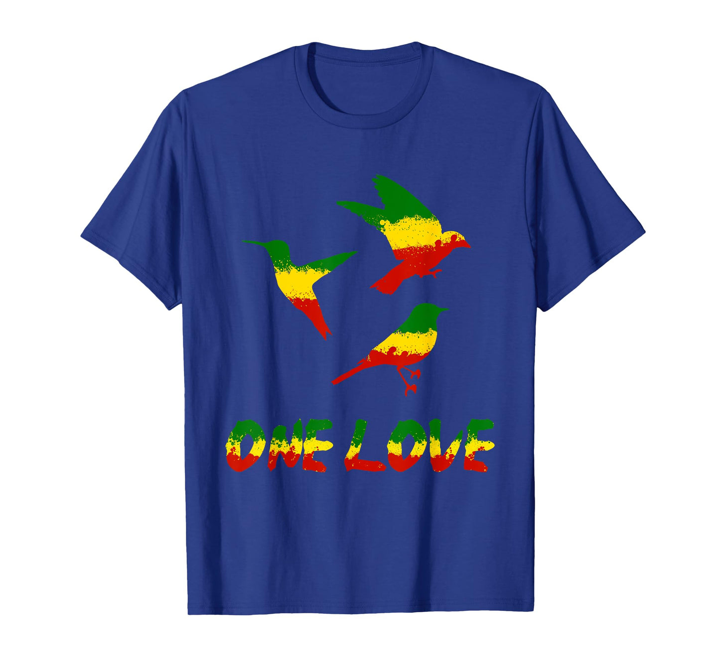Bird Lover One Love Rasta Reggae Rastafarian Jamaica Roots T-Shirt