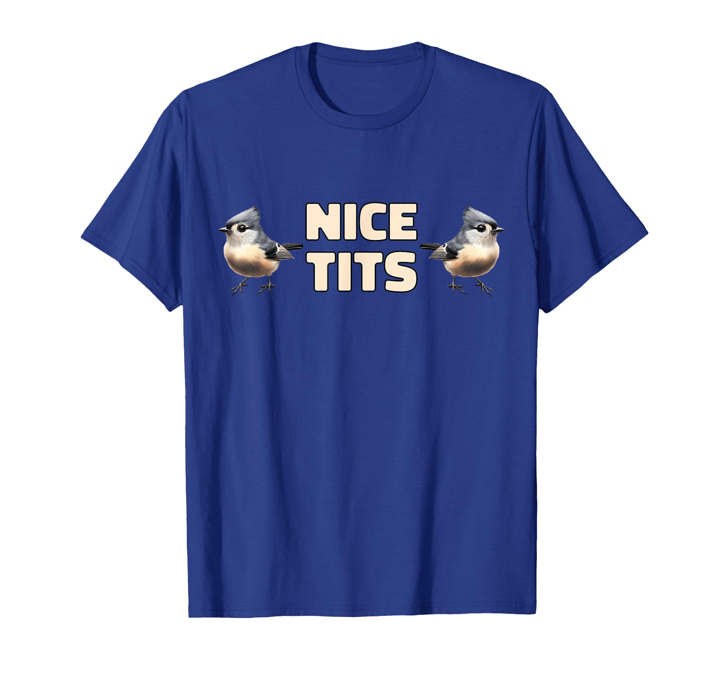 Nice Tits Funny Tufted Titmouse Birds Nature Birdwatching T-Shirt