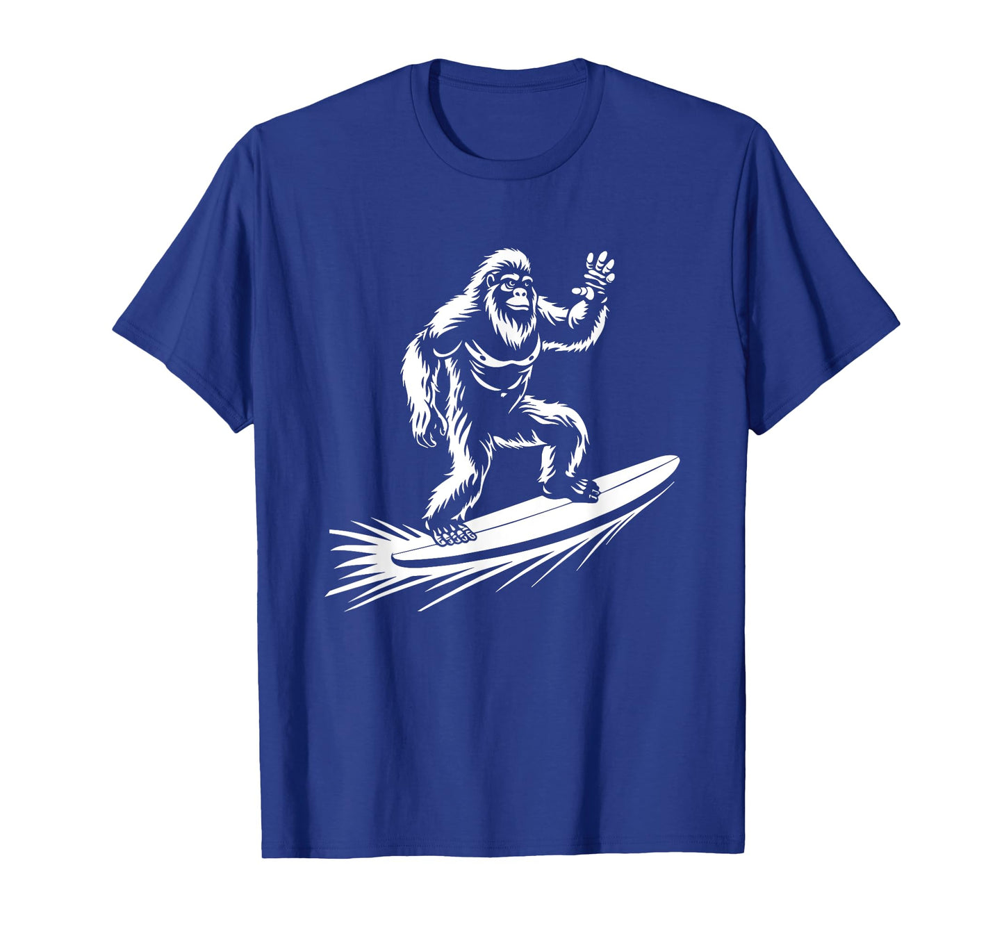 Surfing Bigfoot - Funny Hawaiian Sasquatch Surfer T-Shirt
