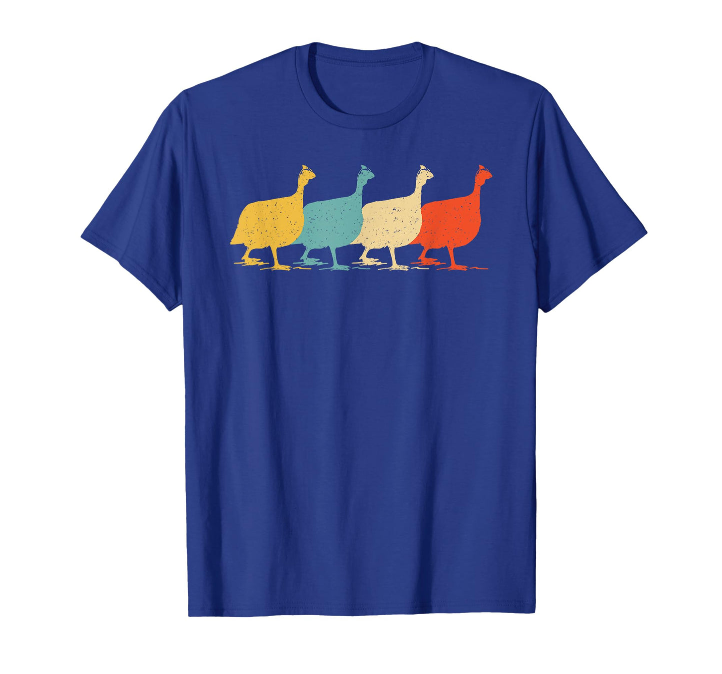 Guinea Fowl Vintage Retro Pearl hen Bird Lover 60s 70s Gift T-Shirt