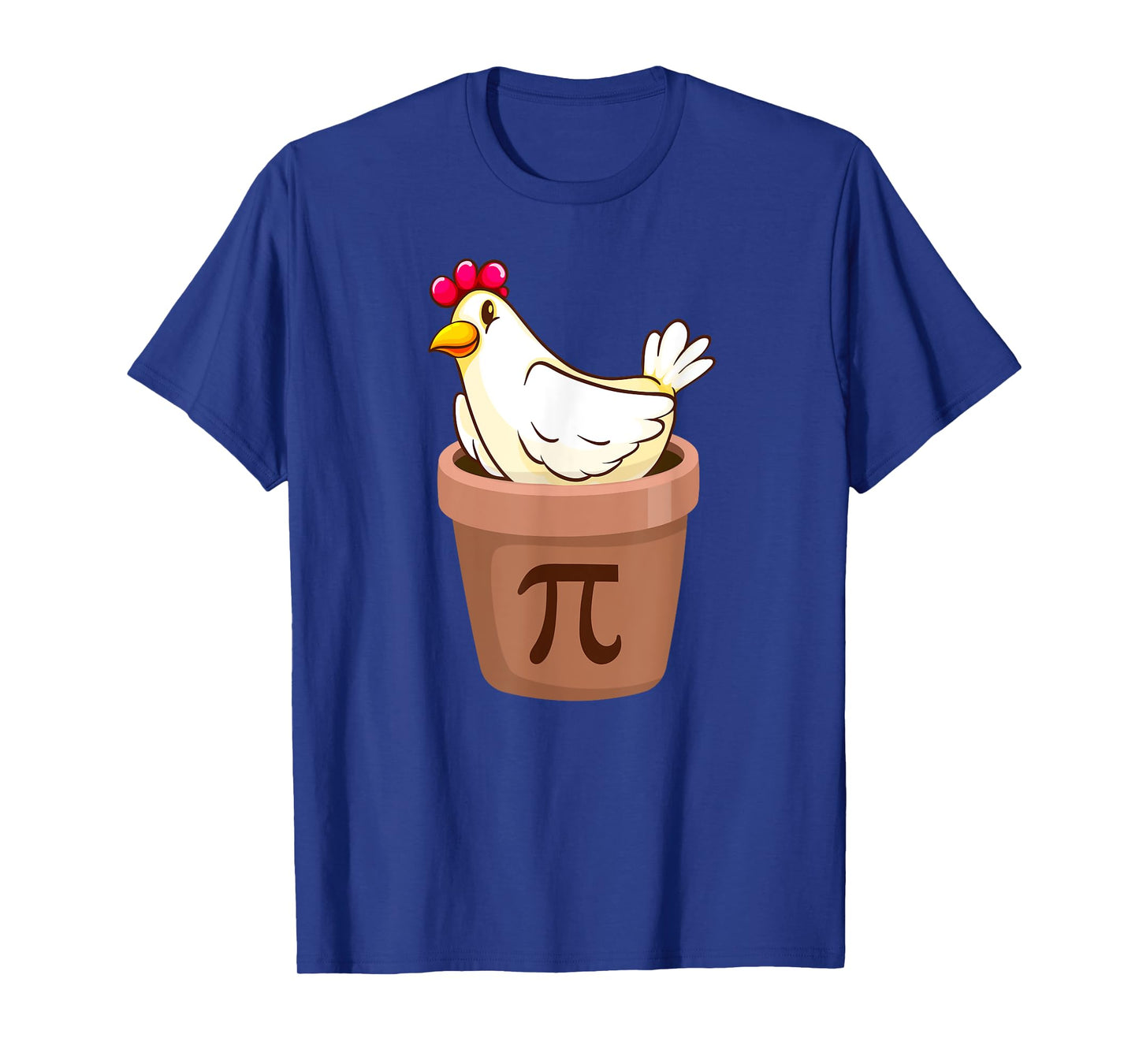 Chicken Pot Pi Day Funny Math pun Chicken Pi Day Cartoon T-Shirt