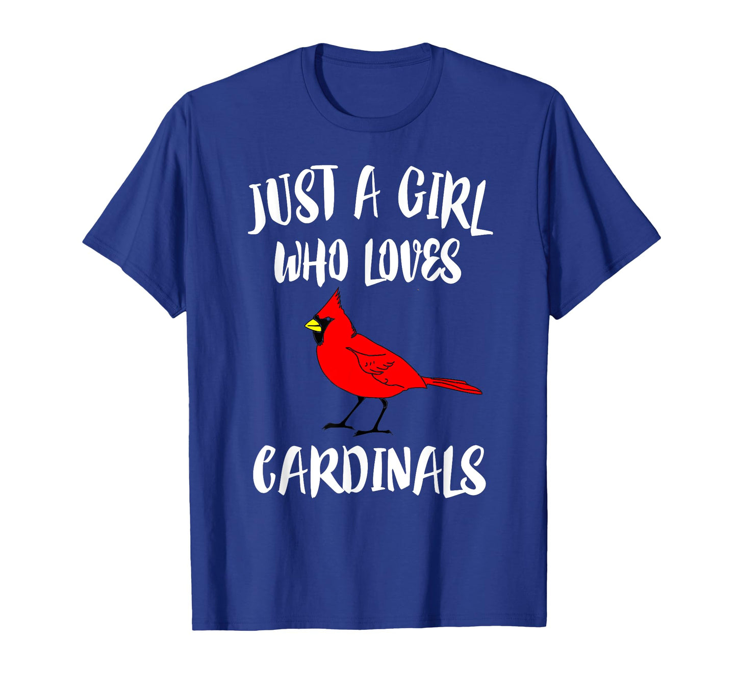Just a Girl Who Loves Cardinals T-Shirt Bird Birding Gift T-Shirt