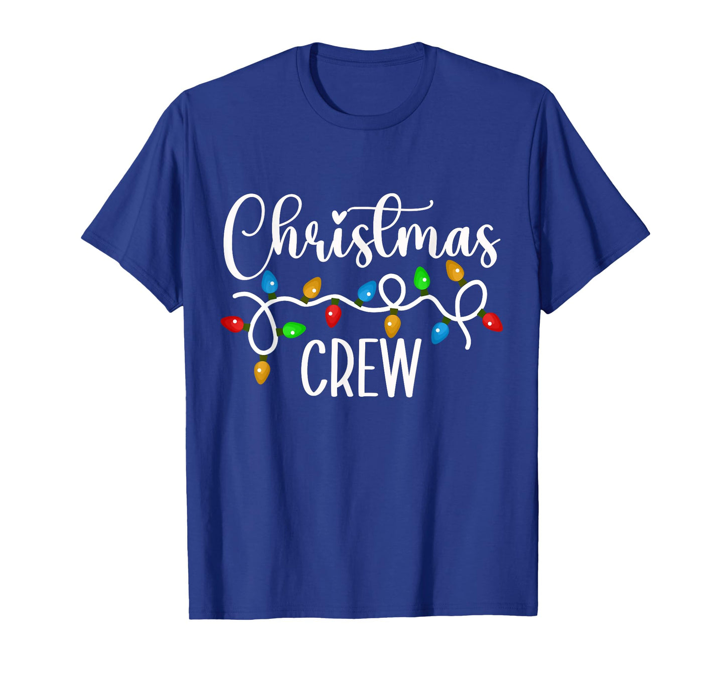 Christmas Crew Xmas Lights Family Matching Pajamas Holiday T-Shirt