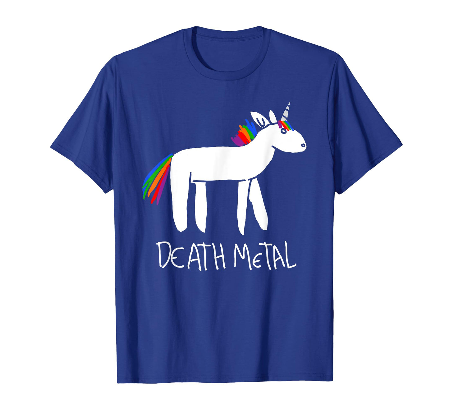 Death Metal Unicorn Funny Goth Kidcore Meme Sarcastic Ironic T-Shirt