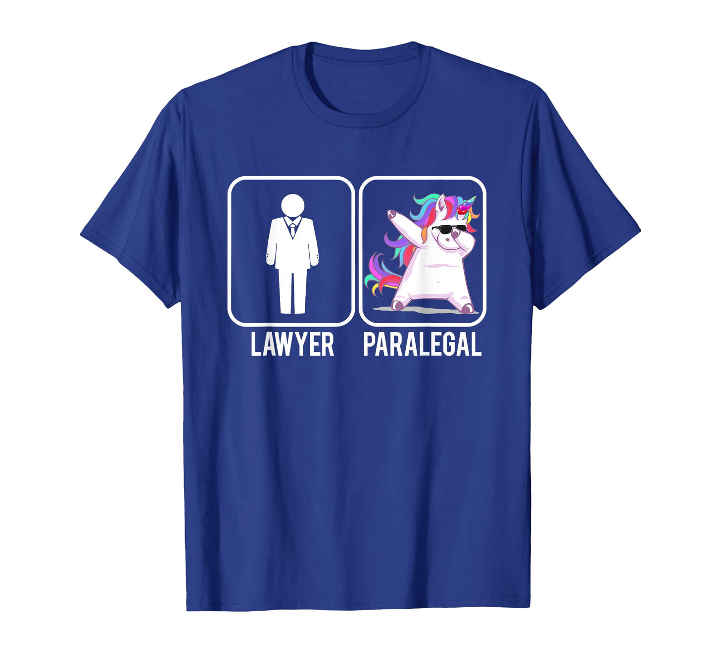 Funny Lawyer Paralegal Dabbing Unicorn Legal Law Firm T-Shirt