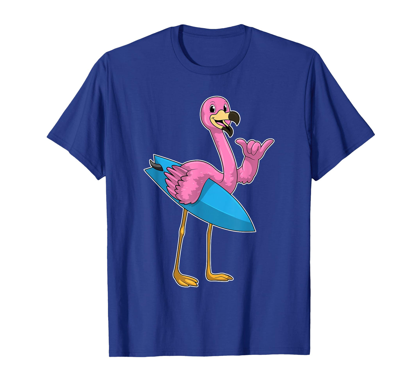 Flamingo Surfing Surfboard Summer T-Shirt