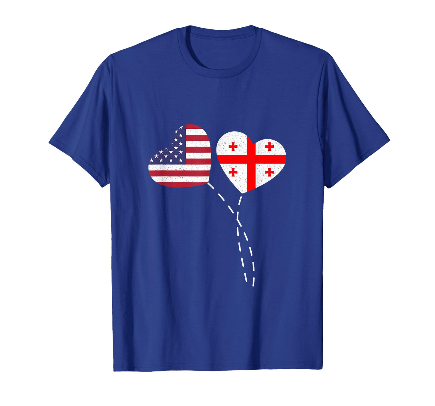 Loving Georgia USA Flag Heart Georgian Americans Love T-Shirt