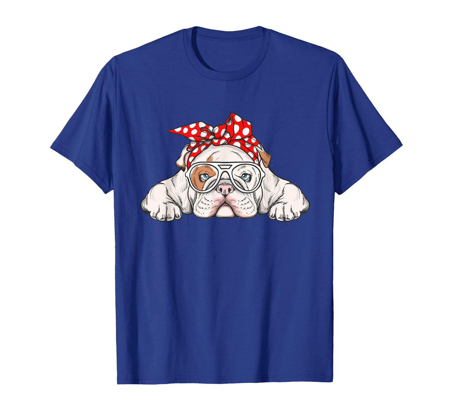 English Bulldog With Bandana - Dog Animal Lover Puppy Owner T-Shirt