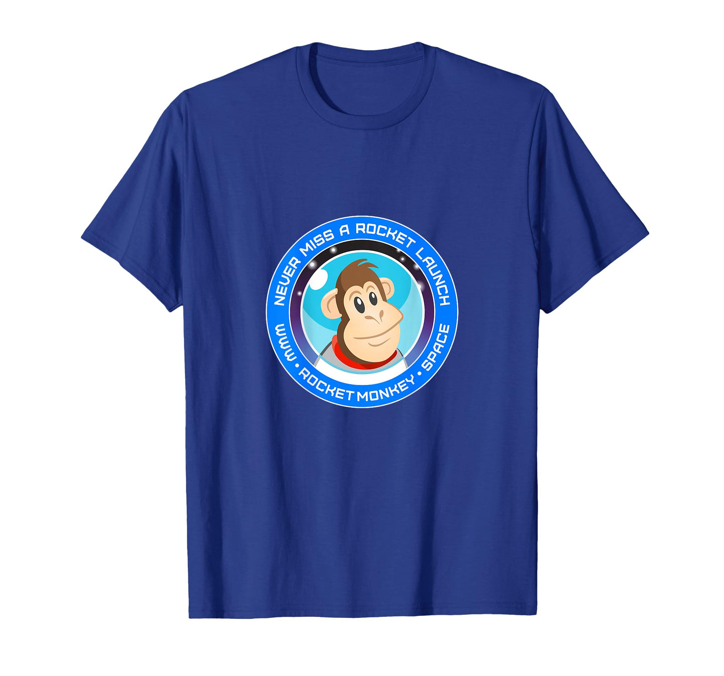Rocket Monkey Circle Design Back T-Shirt