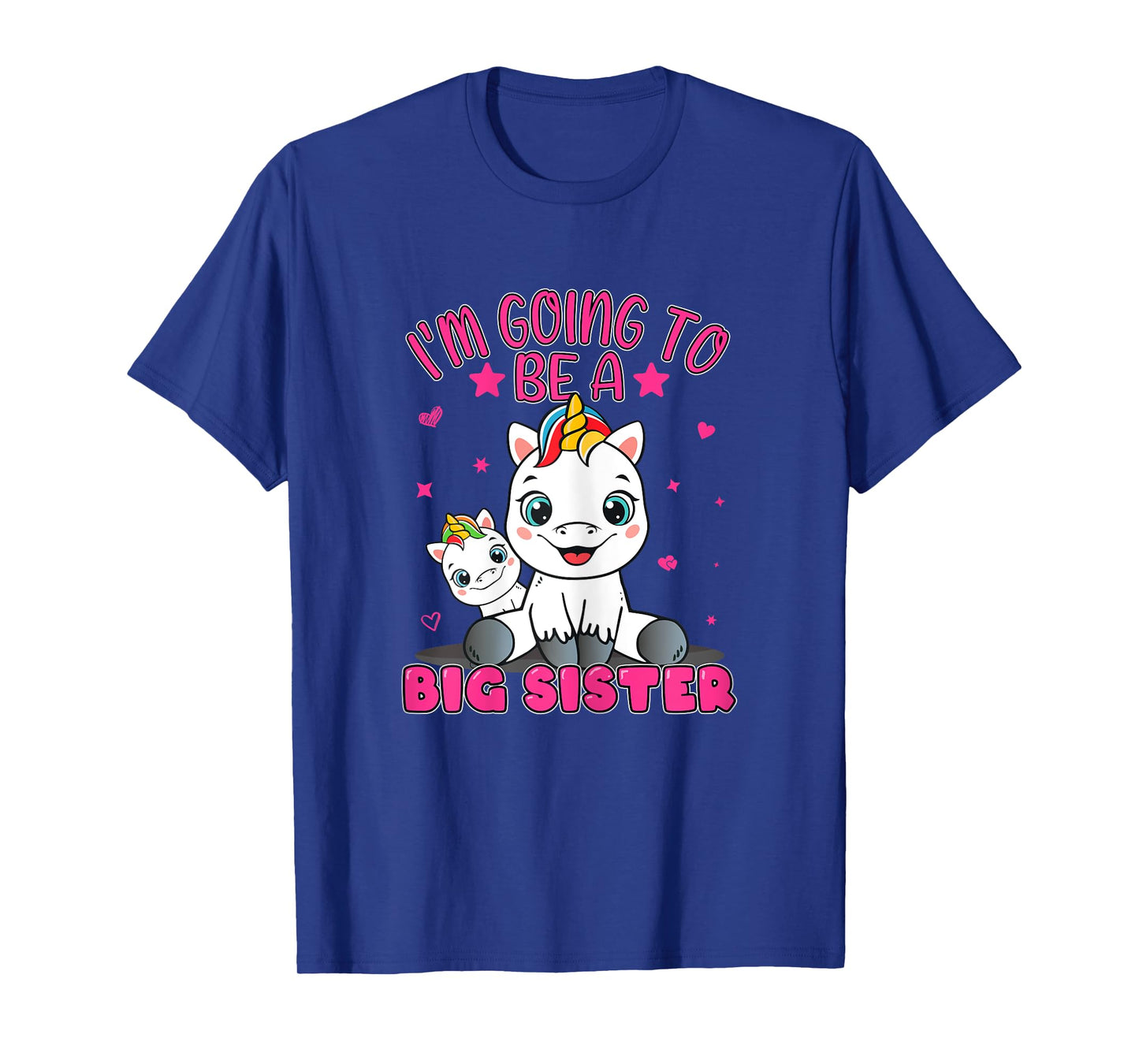 I'm Going To Be A Big Sister Girls' Siblings Unicorn T-Shirt
