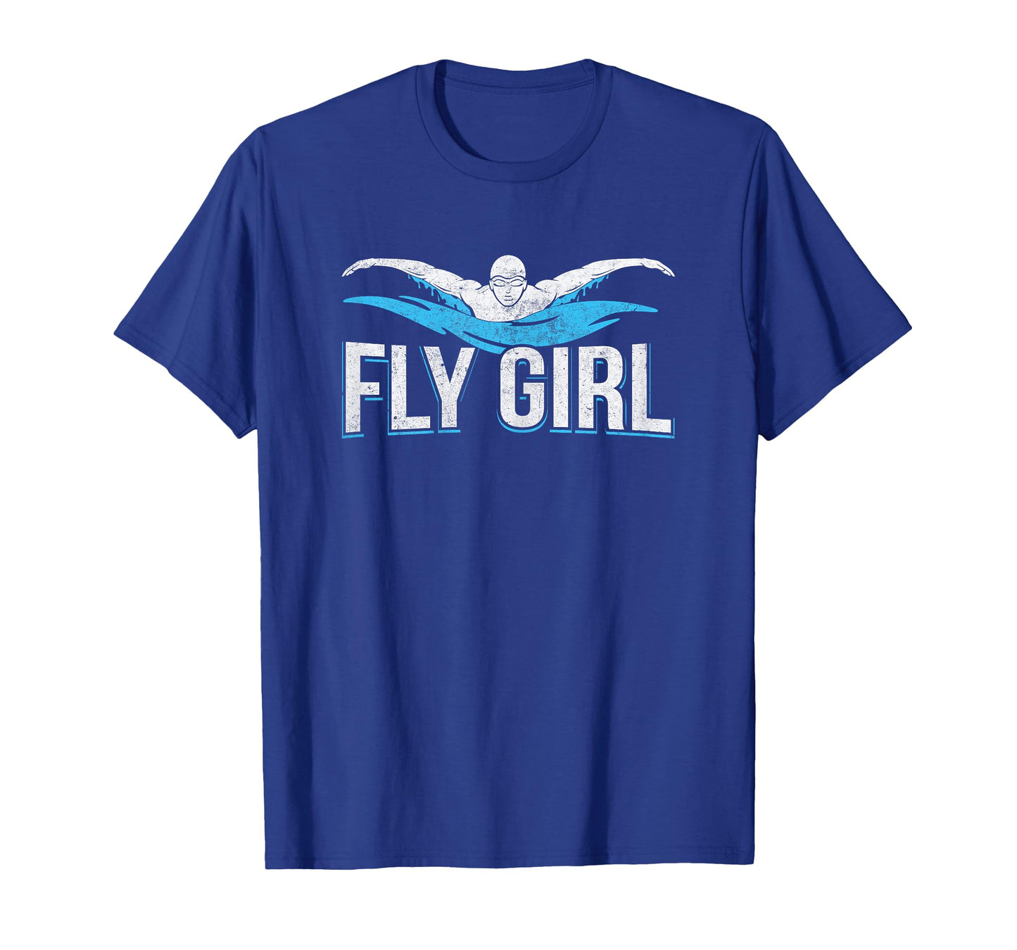 Fly Girl Swim Butterfly Swimmer Swimming Team Novelty T-Shirt