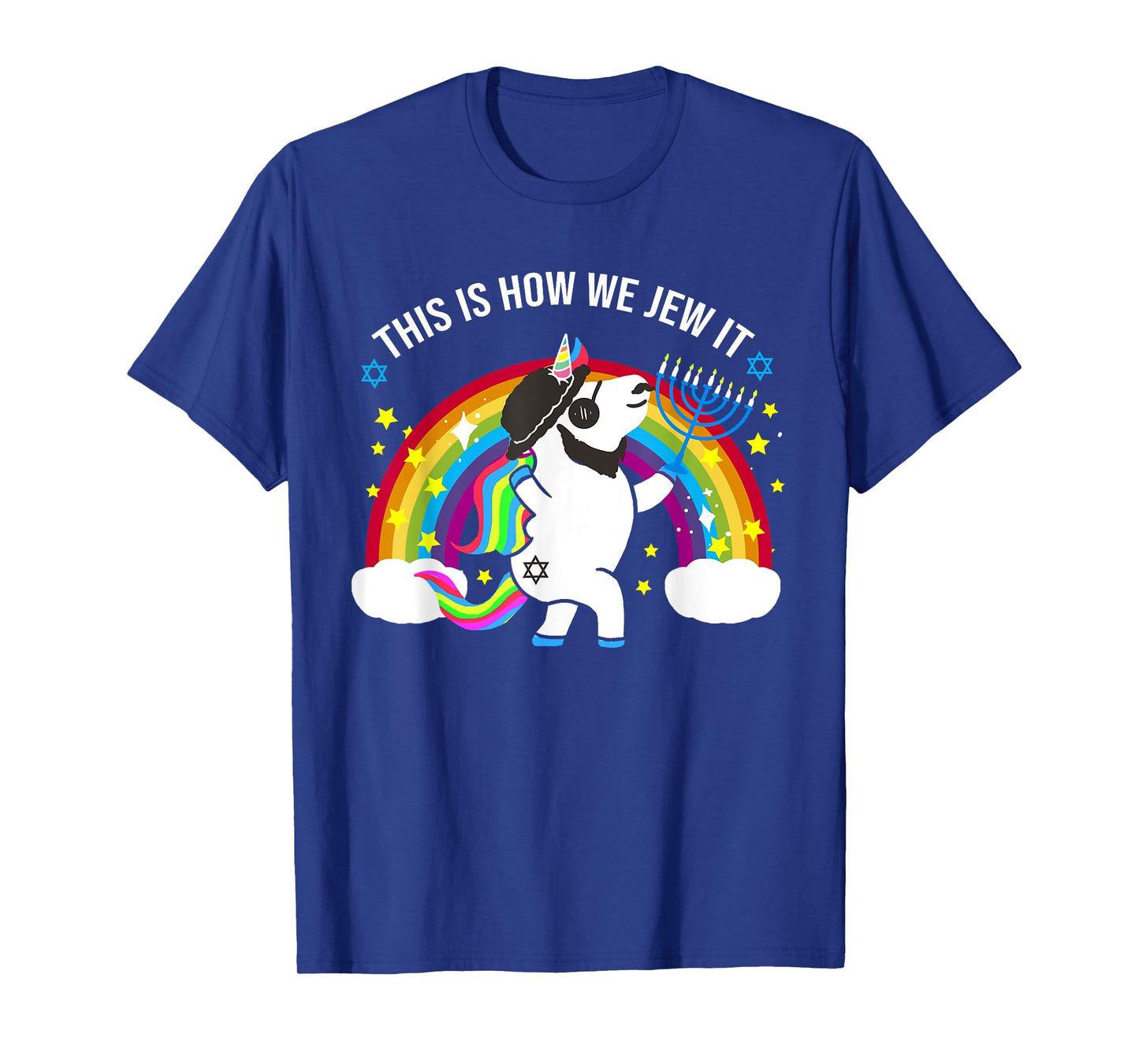 Jewnicorn Shirt - This is how we Jew it - Hanukkah Holiday T-Shirt