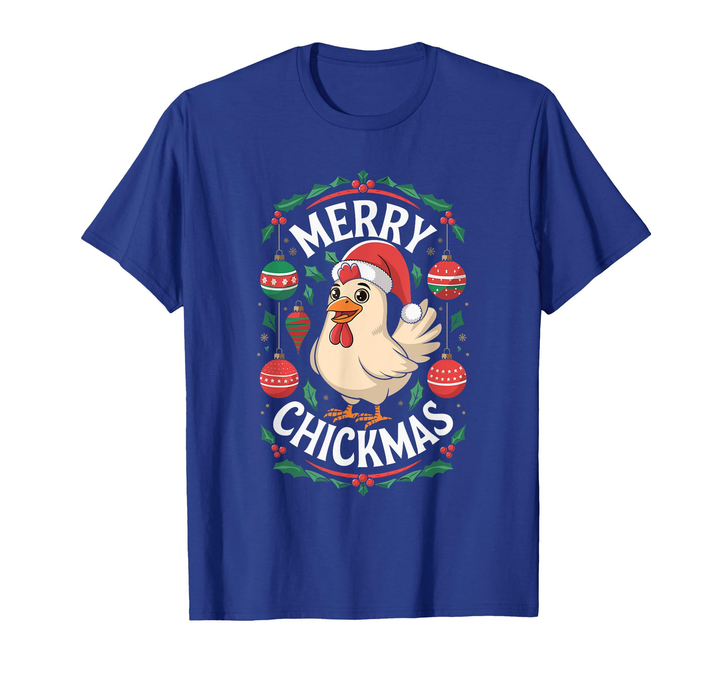 Merry Chickmas Christmas Chicken T-Shirt