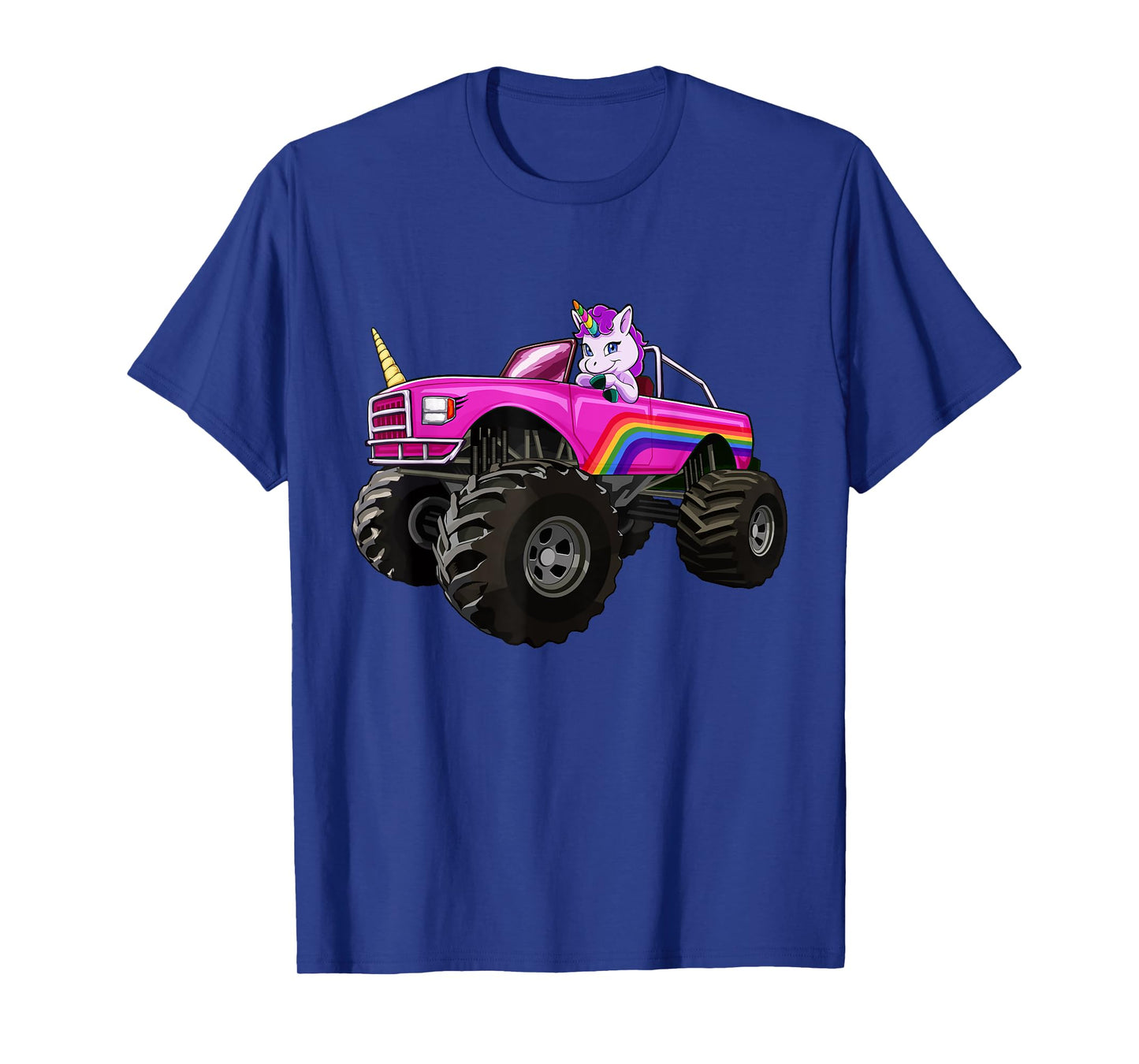 Monster Truck Unicorn T Shirt Women Kids Girl Party Gift T-Shirt