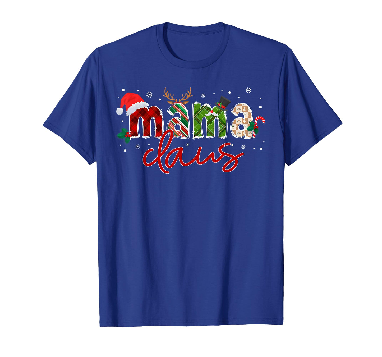 Mama Claus Santa Claus Family Matching Christmas Pajama T-Shirt
