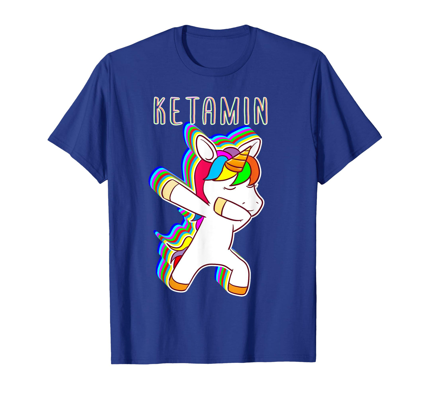 Ketamin Dabbing Unicorn Keta Unicorn Techno Rave T-Shirt